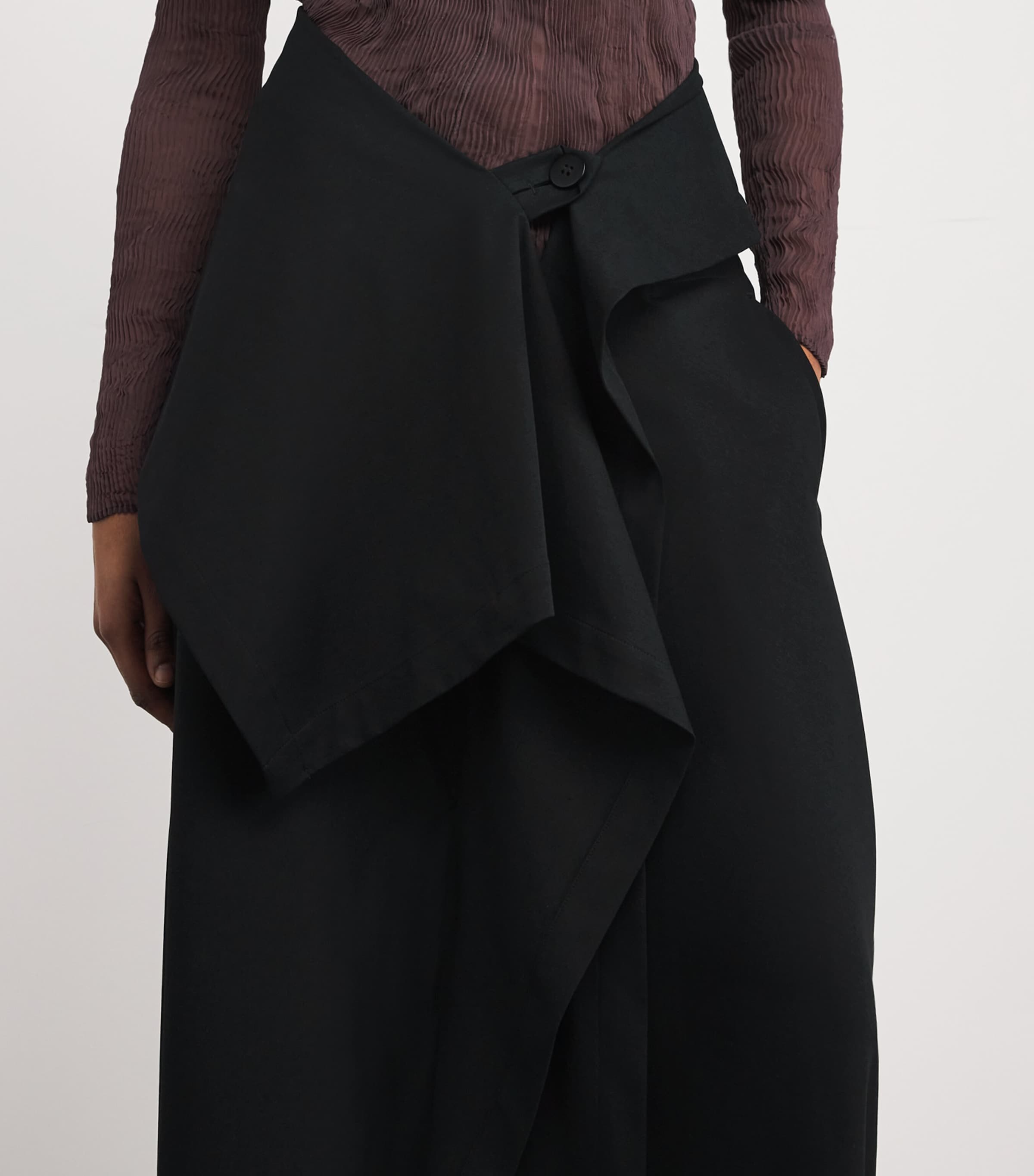 Cotton-Blend Simple Ensemble Trousers 15 Image 6