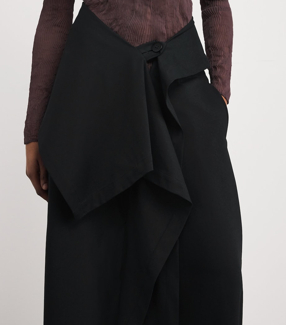 Cotton-Blend Simple Ensemble Trousers 15 Image 6