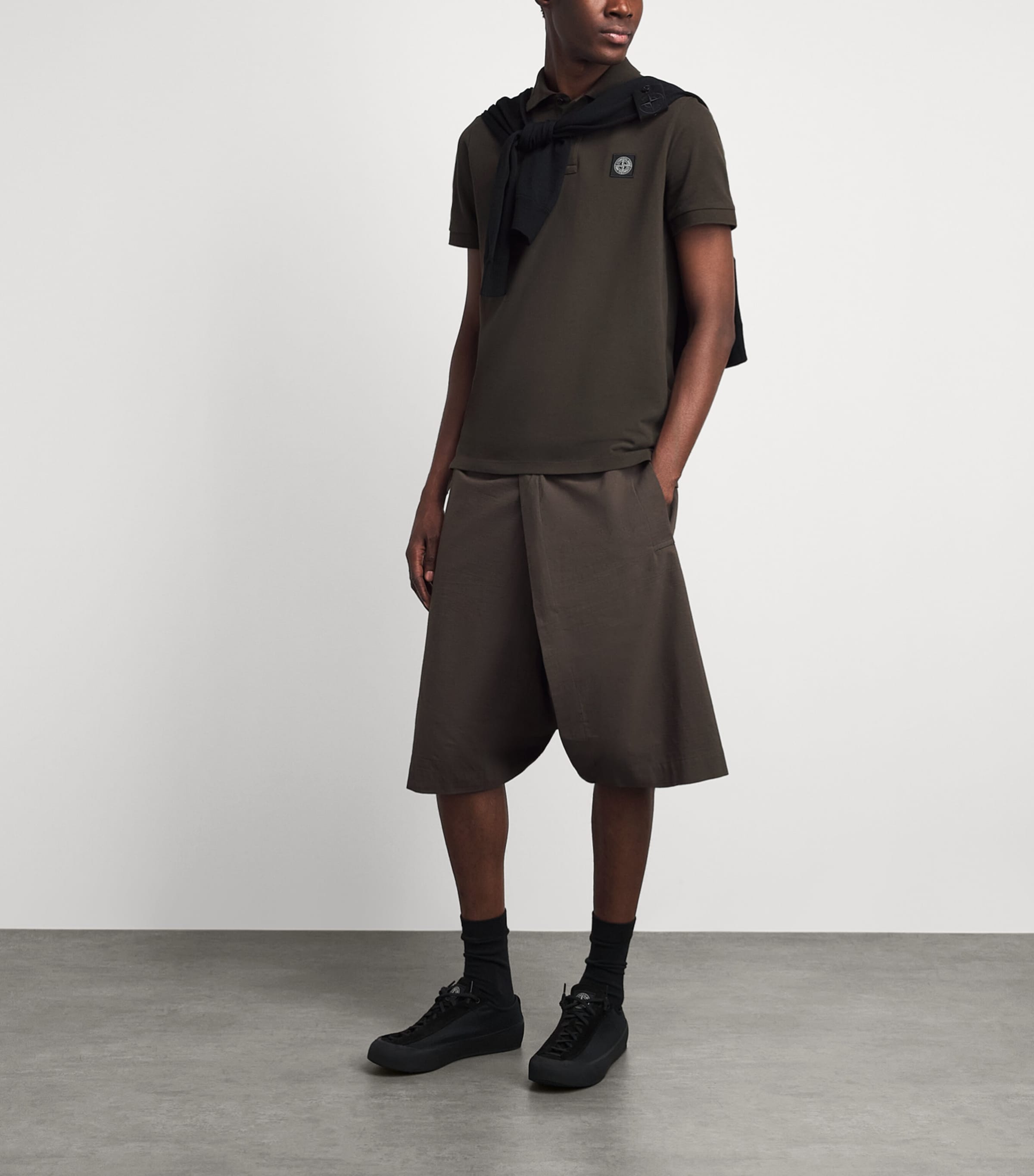 Stone Island Mens Cotton Compass Polo Shirt Image 2