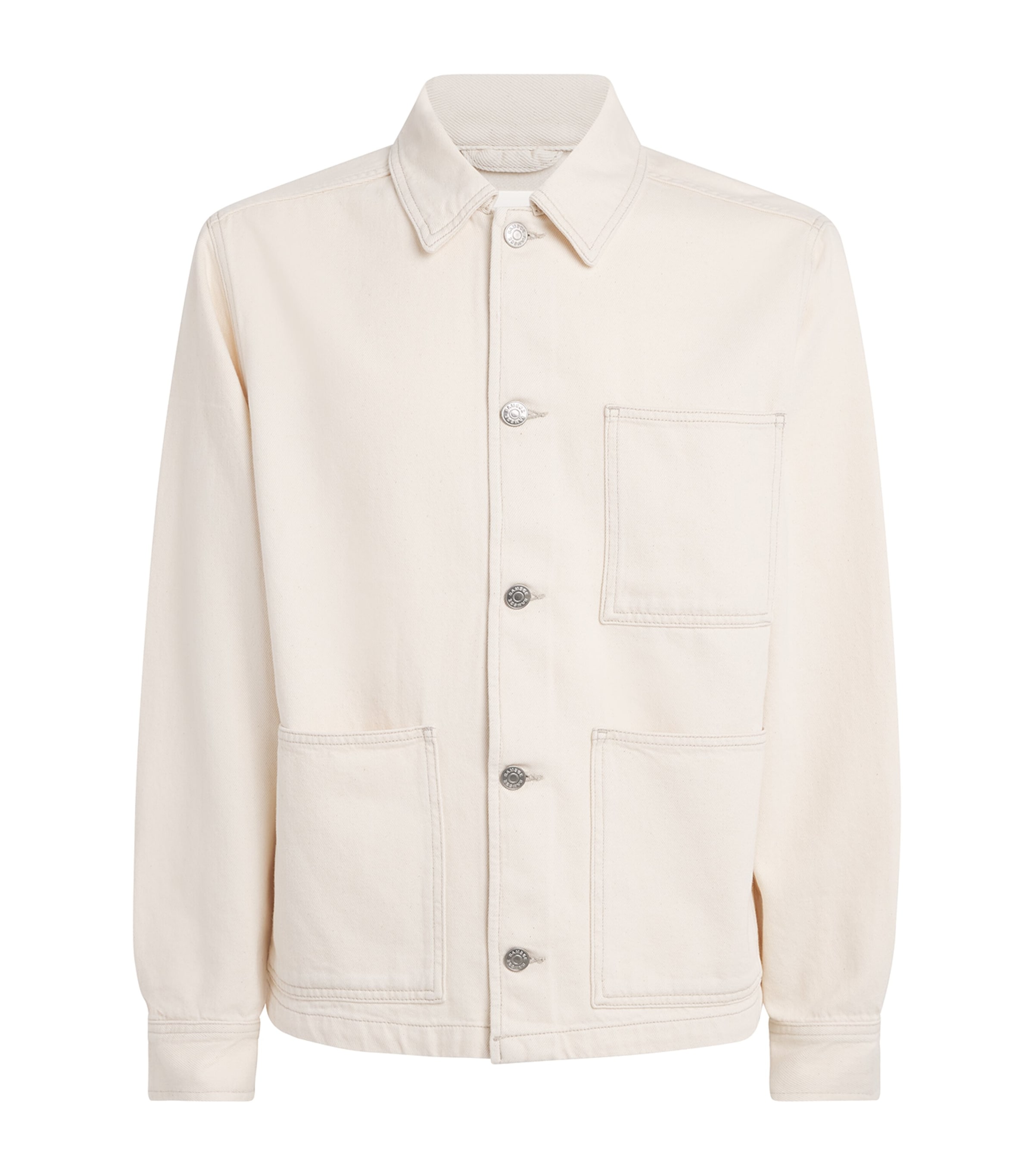 Samsøe Samsøe Mens Organic Cotton Sachore Overshirt Soft Natural Image 1