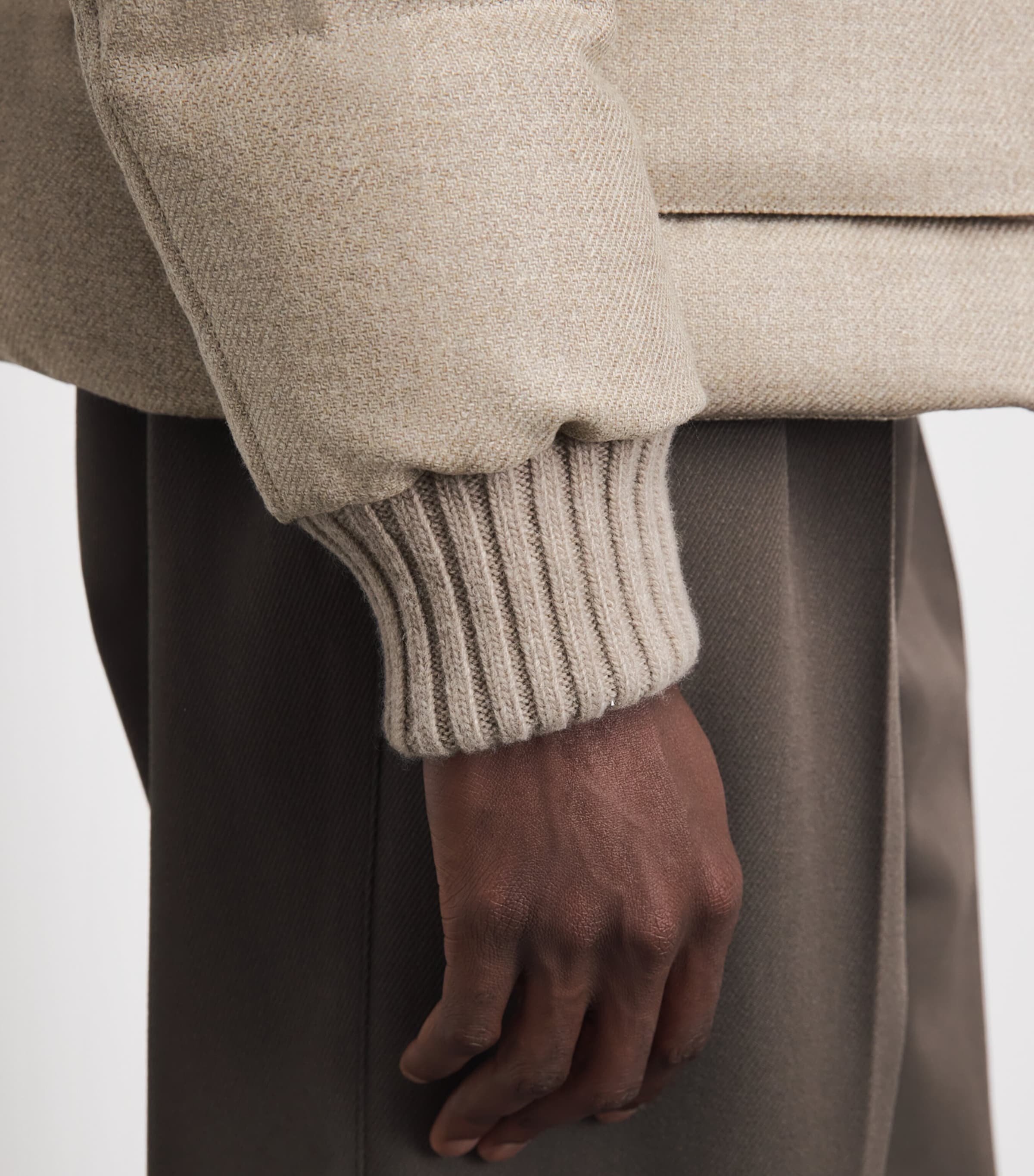 Herno Mens Virgin Wool-Silk Down Jacket Chantilly Image 3