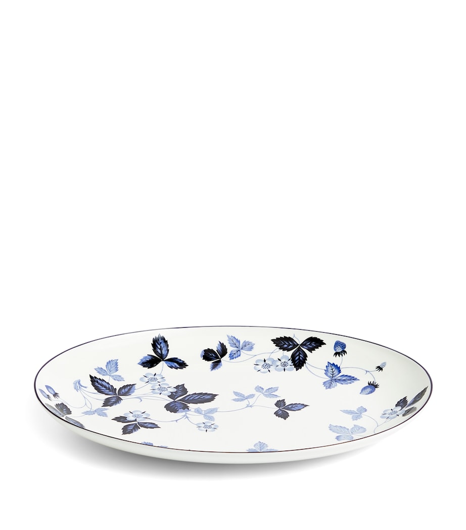 Wild Strawberry Inky Blue Oval Plate (30cm) MULTI Image 2
