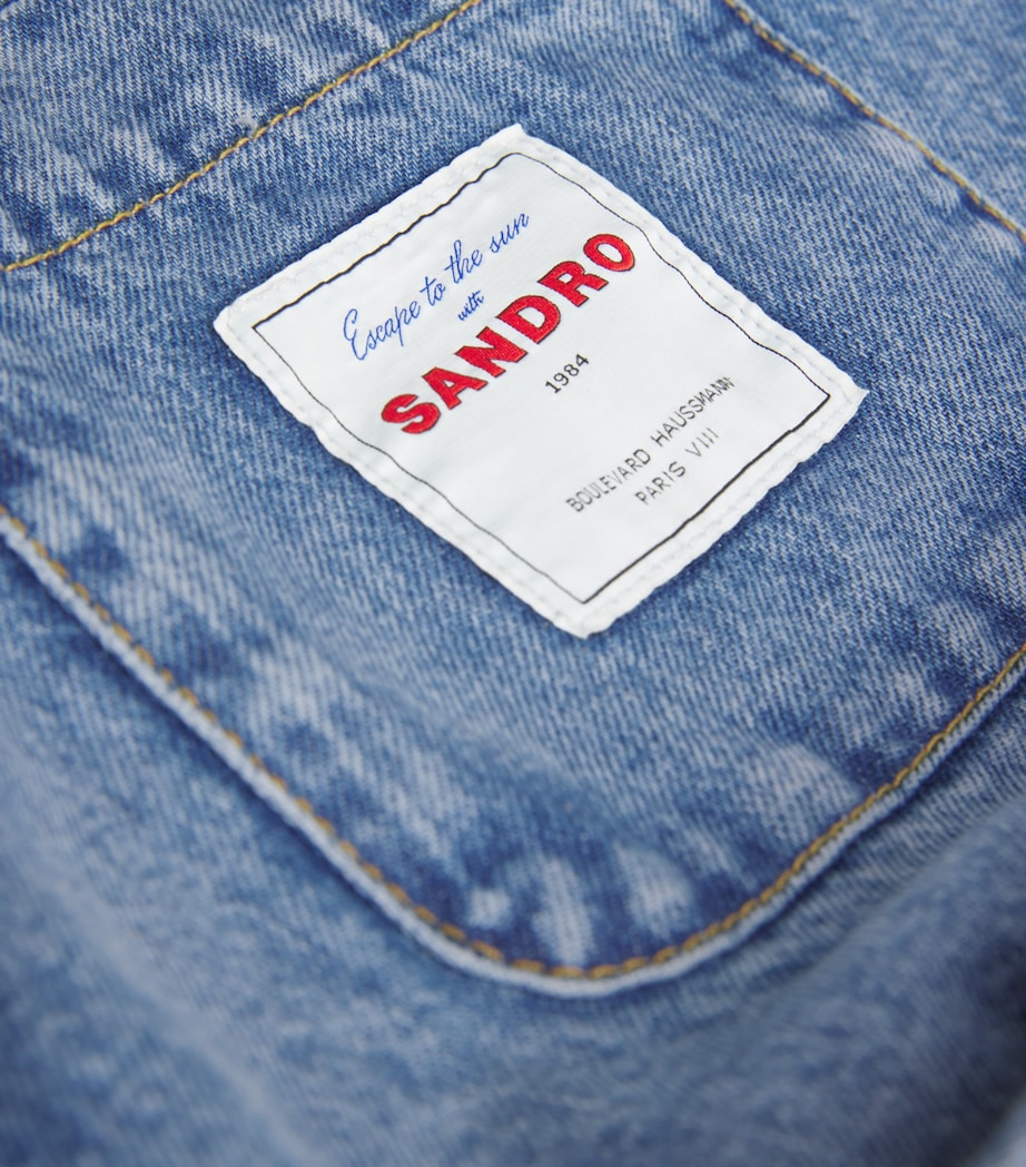 High-Waist Wide-Leg Jeans BLUE JEAN Image 5