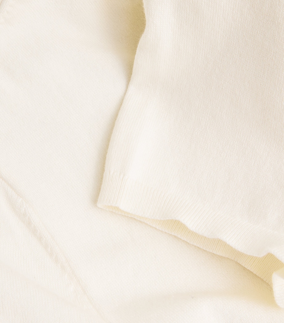 Cotton-Blend Short-Sleeve Sweater COLLECTION CREAM Image 5