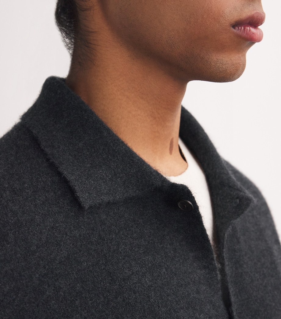 Iverson Cashmere Cardigan CHARCOAL Image 5