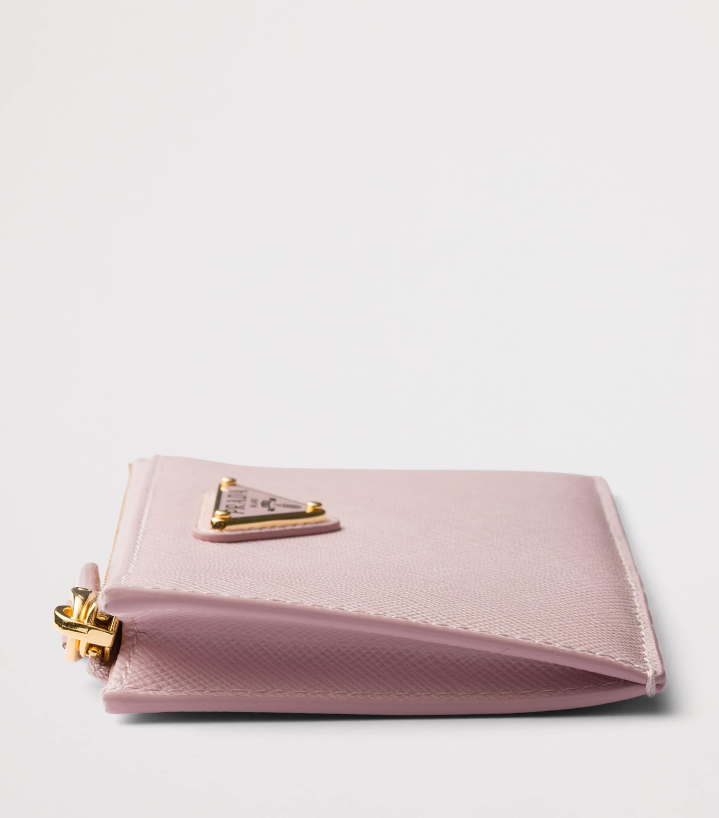 Saffiano Leather Zip Card Holder F0E18 Image 2