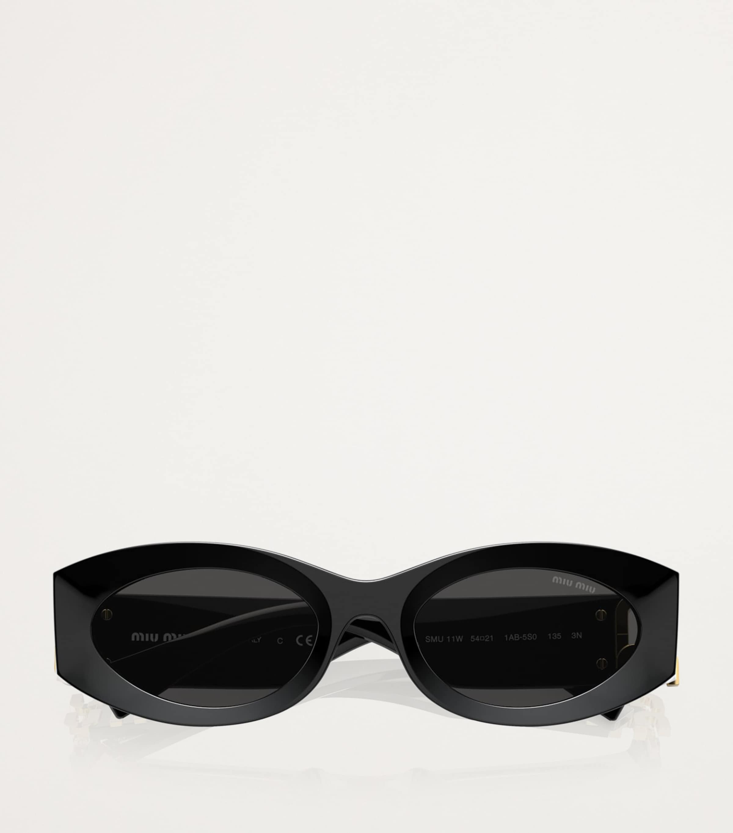 Acetate Oval MU11WS Sunglasses 1AB5S0 Image 5