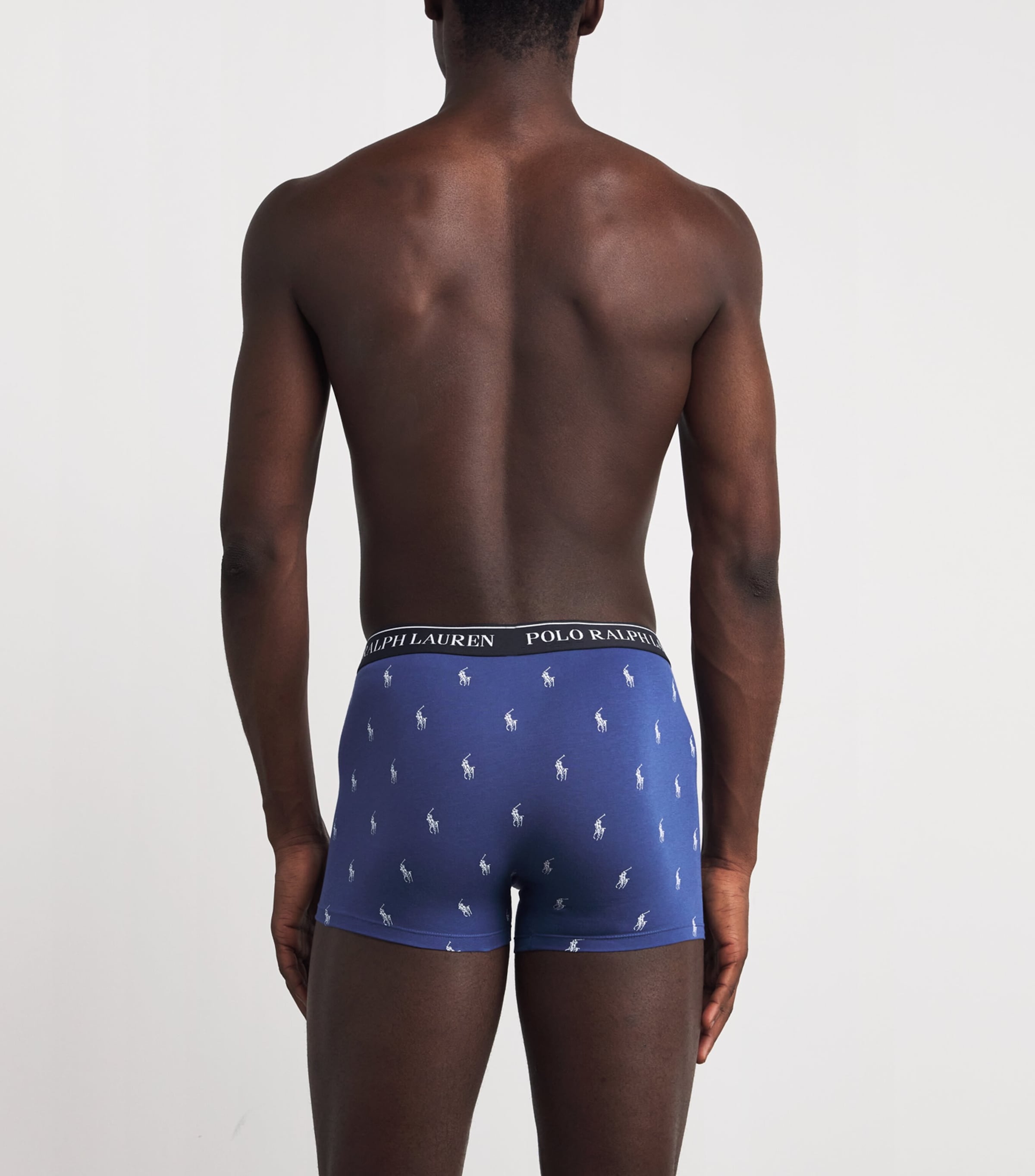 Stretch-Cotton Classic Trunks (Pack of 3) 3PK BLK/CSTL BGE/OLD Image 3