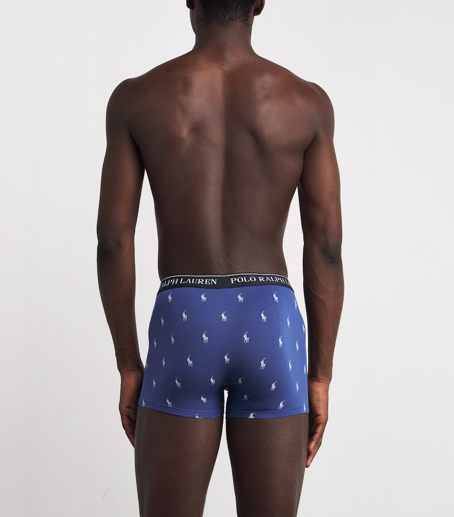 Stretch-Cotton Classic Trunks (Pack of 3) 3PK BLK/CSTL BGE/OLD Image 3