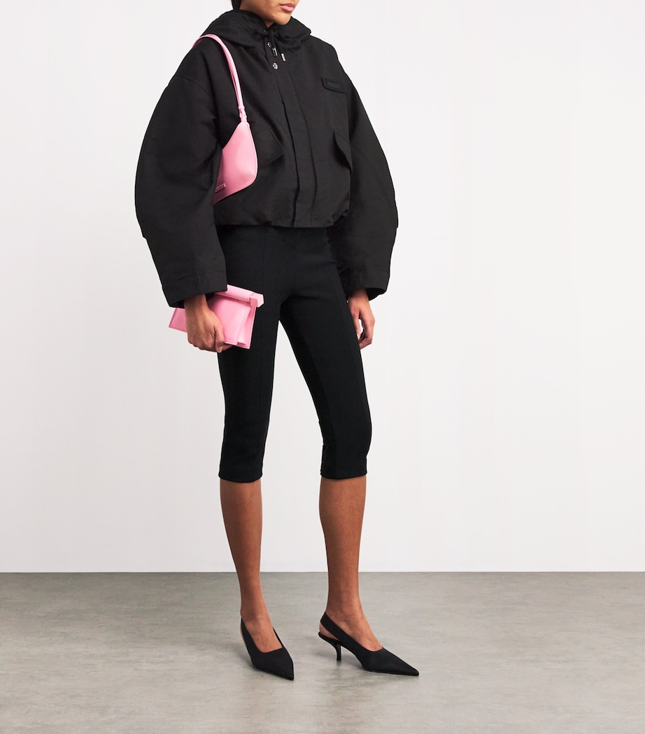 Capri High-Waist Trousers 990 BLACK Image 2