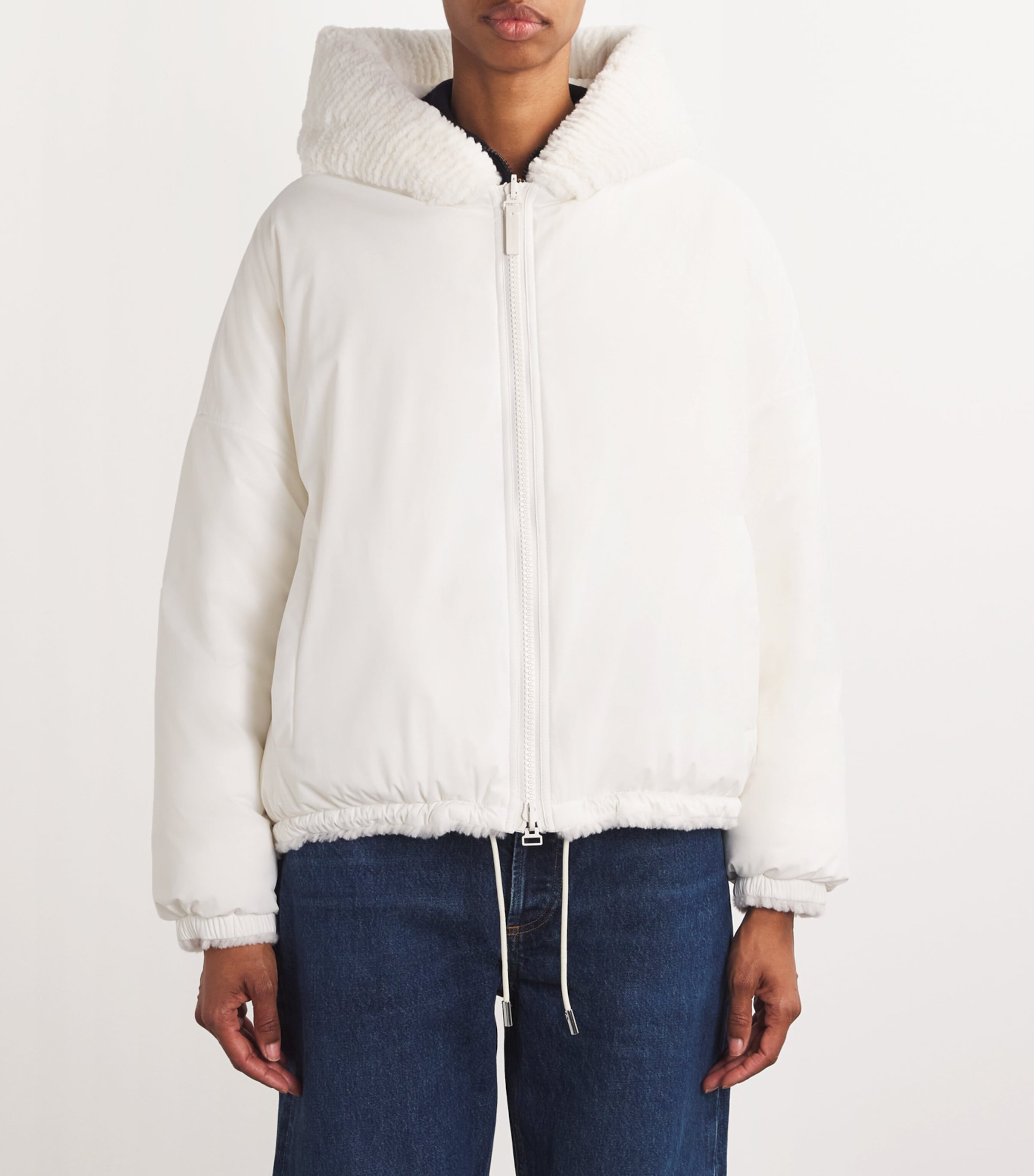 Reversible Ribbed Lambswool Jacket A1059 Image 6