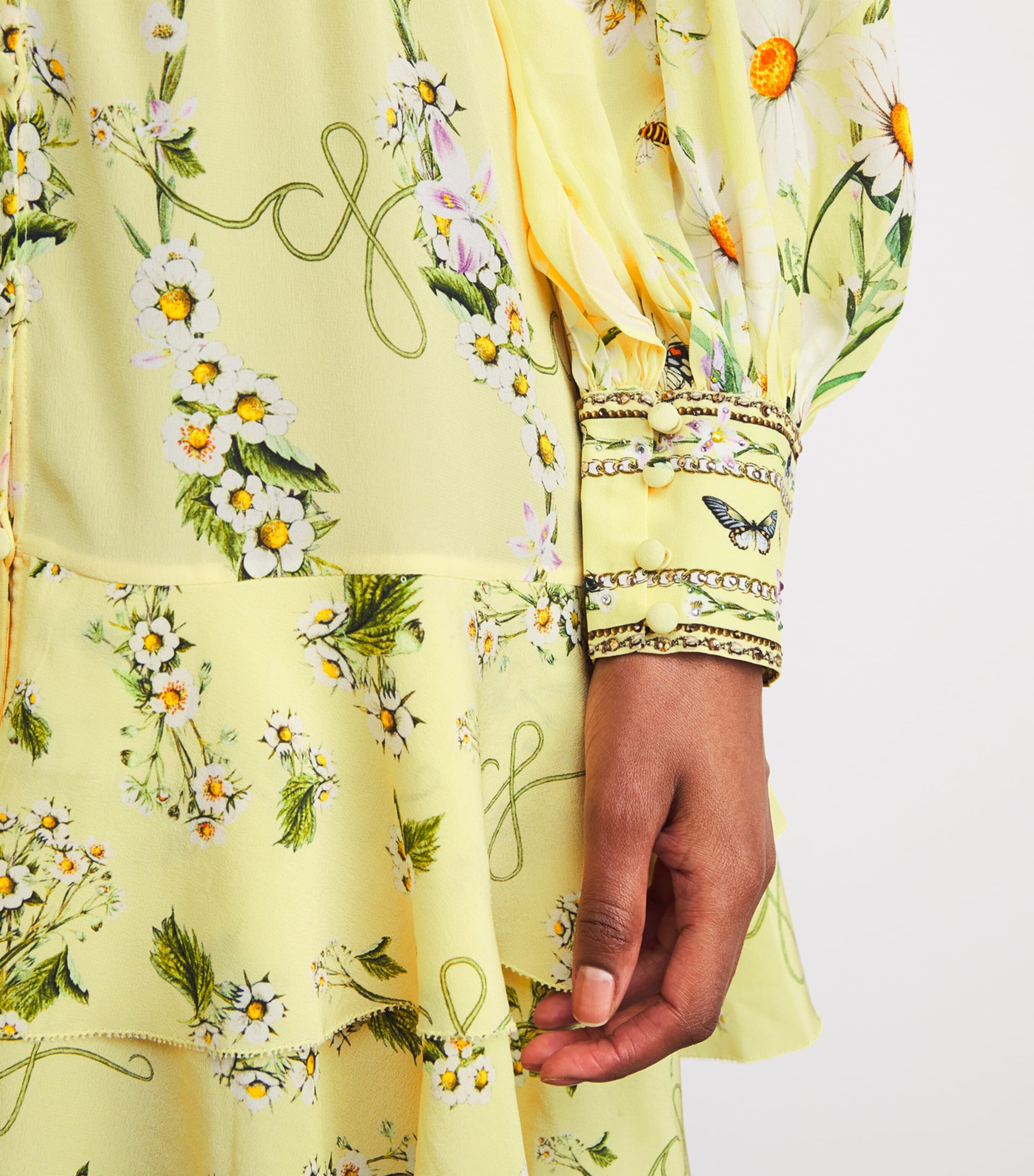 Silk Daisy Chain Mini Dress DAISCHAN Image 4