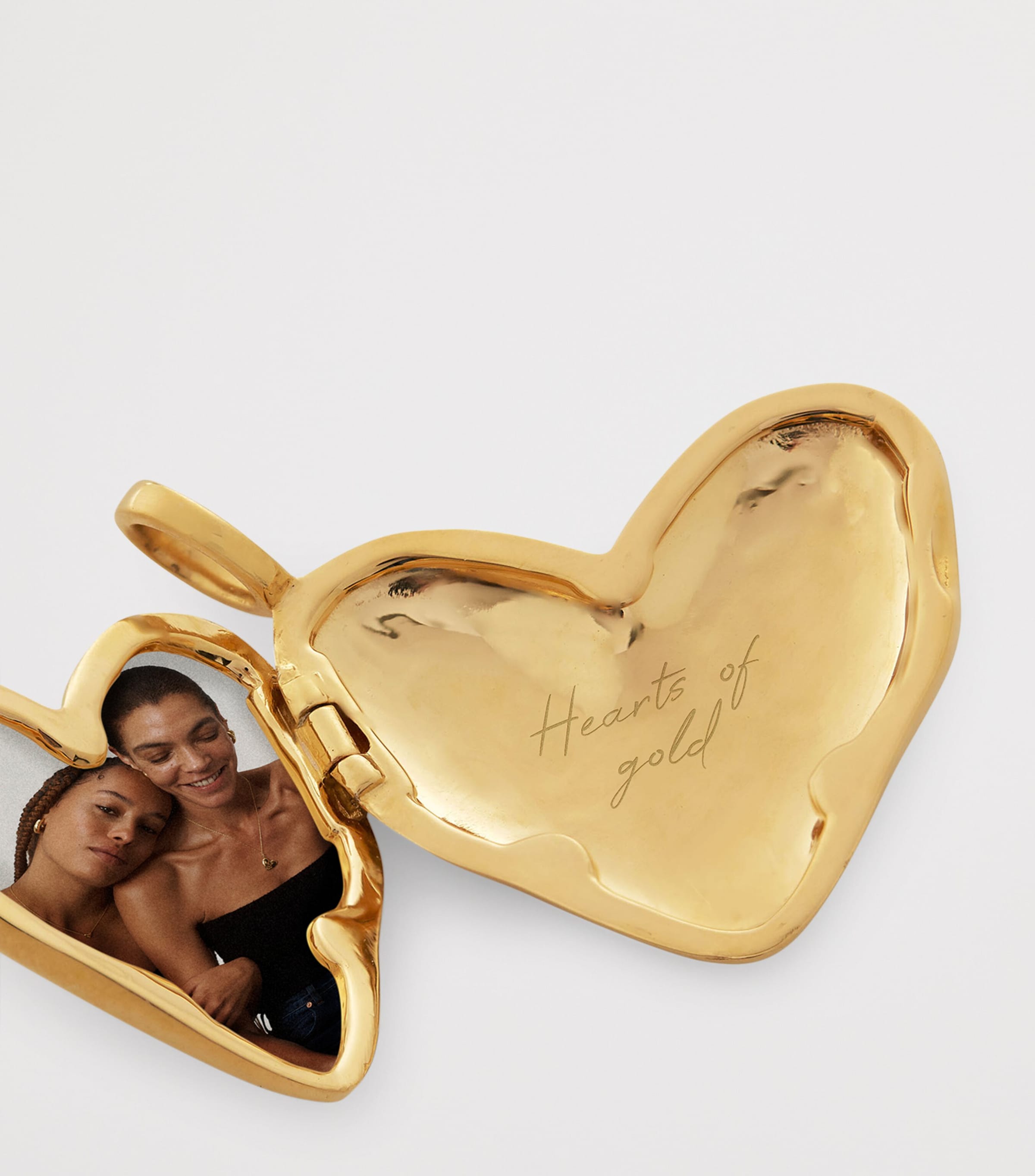 Gold Vermeil Heart Locket Pendant 18K GOLD VERMEIL Image 3
