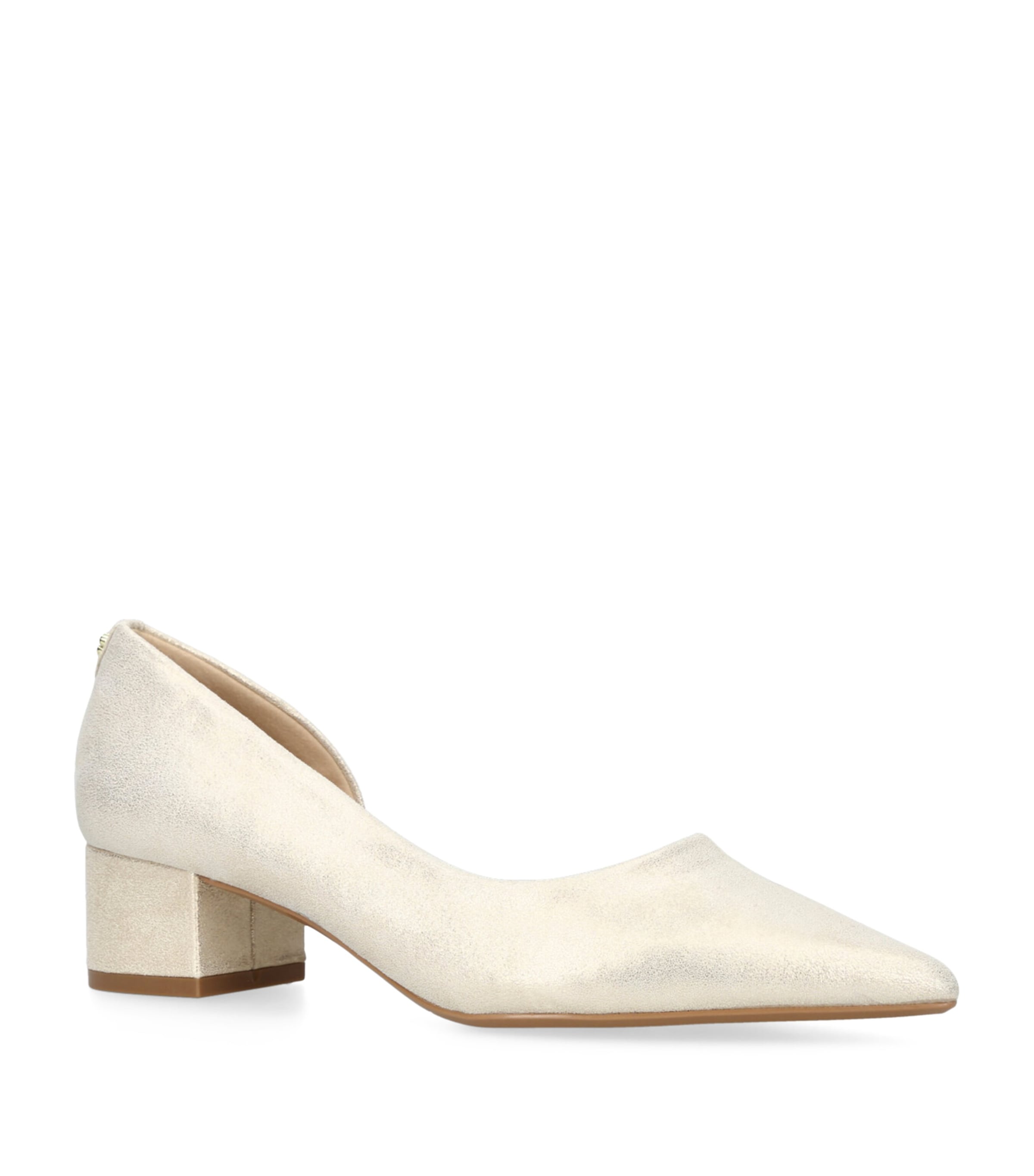 Carvela Suede Camilla Pumps In White