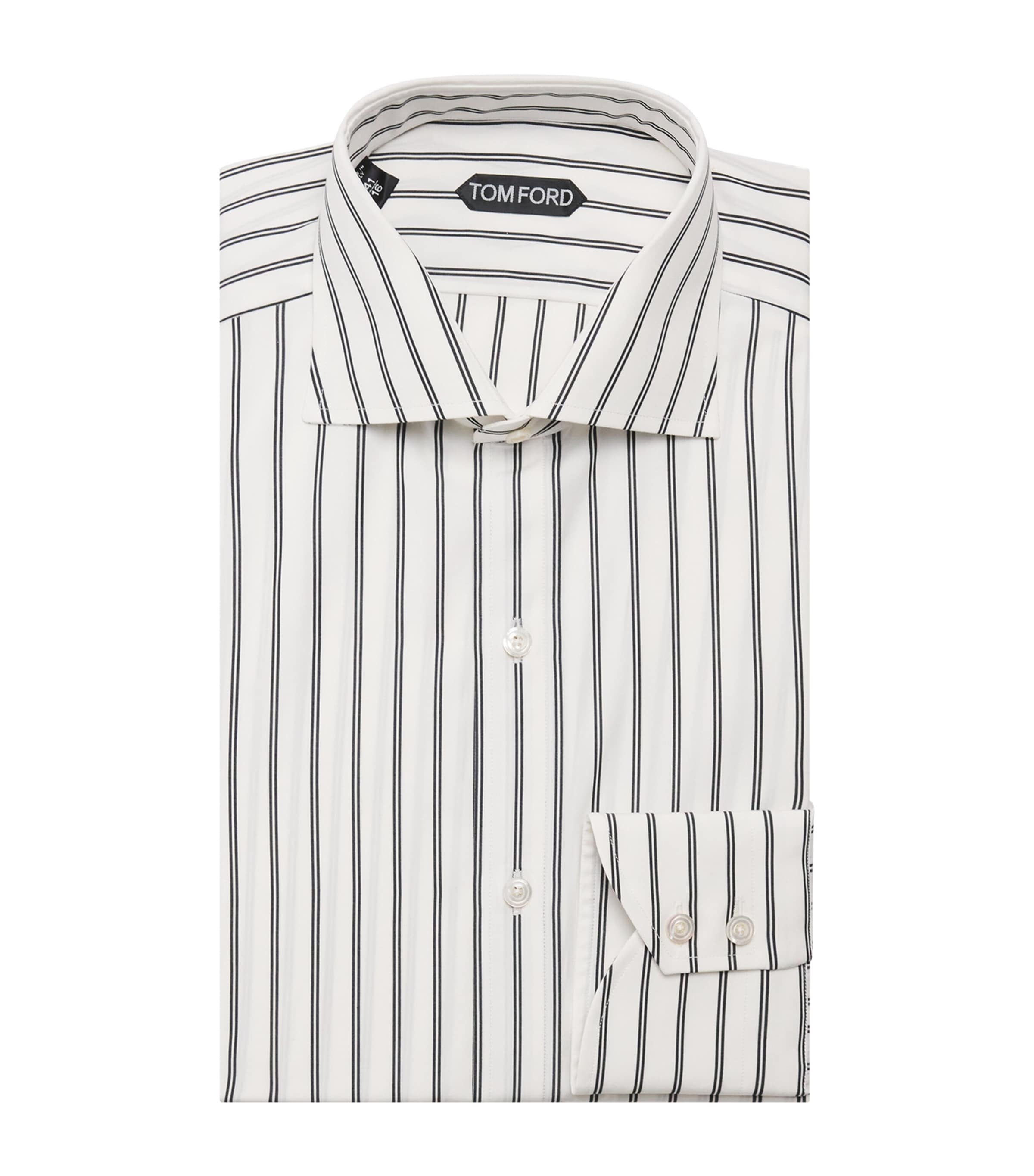 TOM FORD Mens Cotton Stripe Shirt Wnl Image 1
