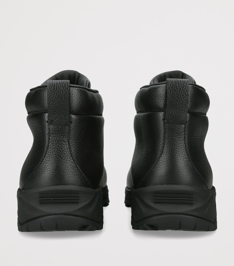 Leather Triple Stitch Vetta Sneakers BLACK Image 2