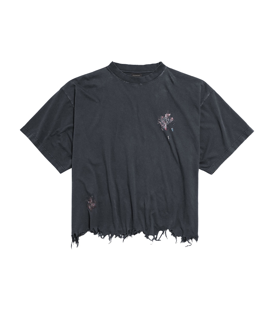 Distressed Oversized T-Shirt 1041 Image 1