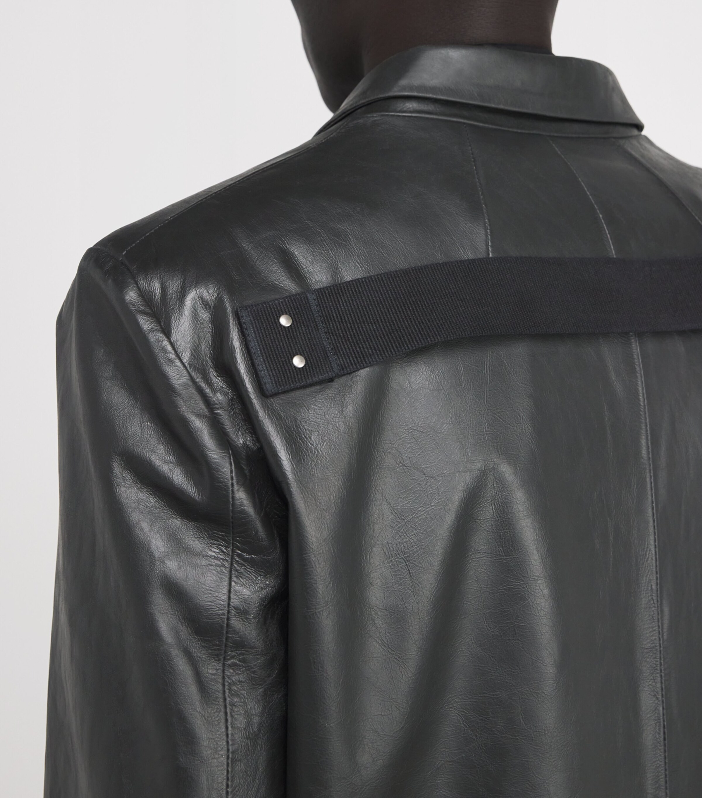 Rick Owens Black Leather Lido Jacket | Harrods AE