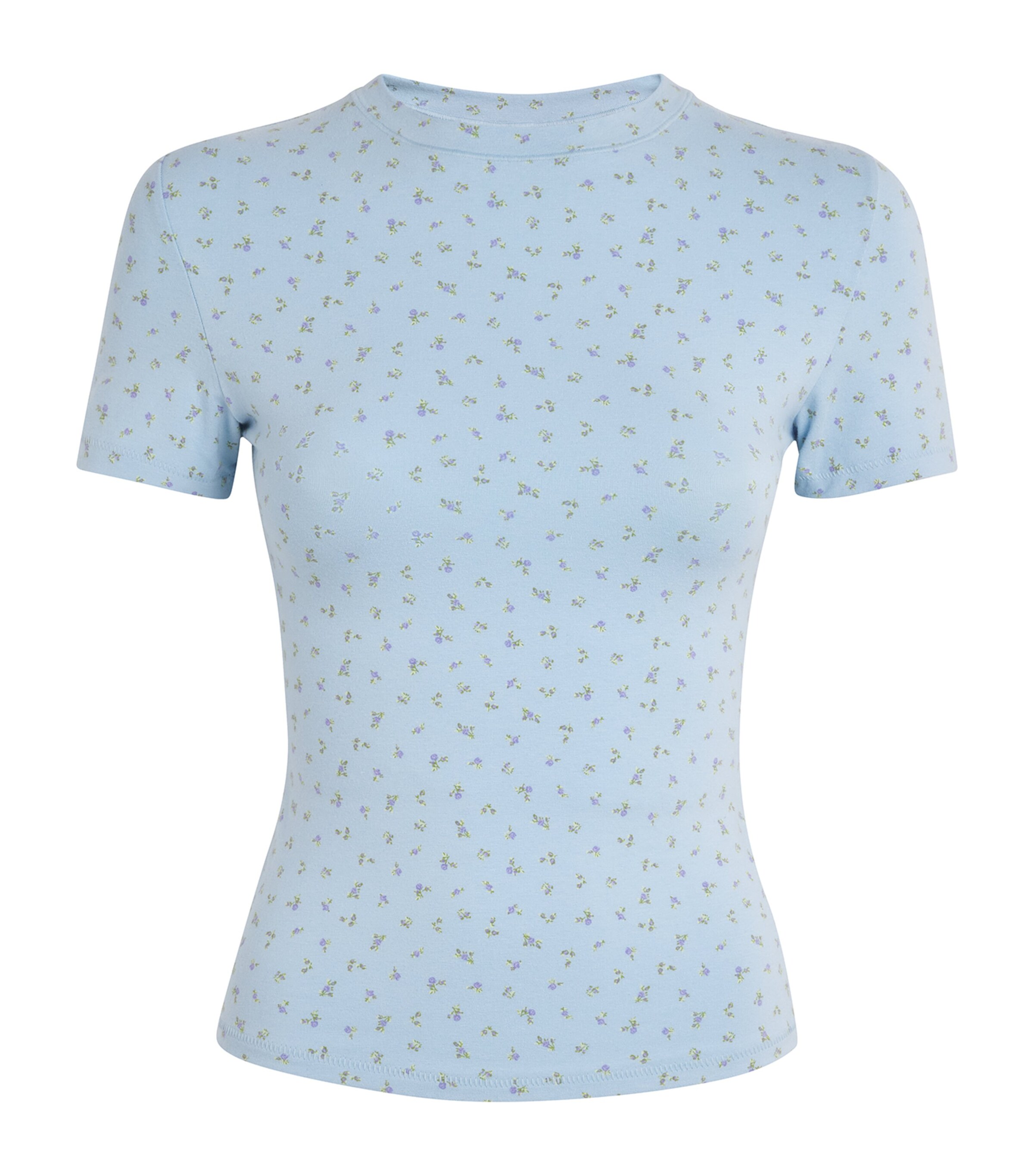 Skims Cotton Jersey Floral T-Shirt | Women Clothing | Tops | T-Shirts | Loungewear | Lounge Bottoms | Designers | Skims | Nightwear