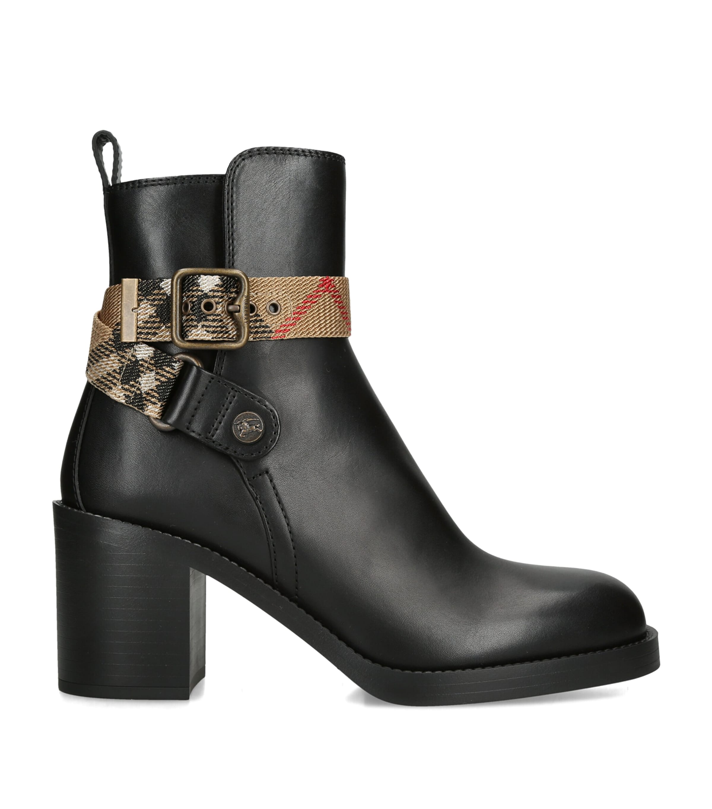 Burberry Leather Huntley Ankle Boots 70 Black Image 1