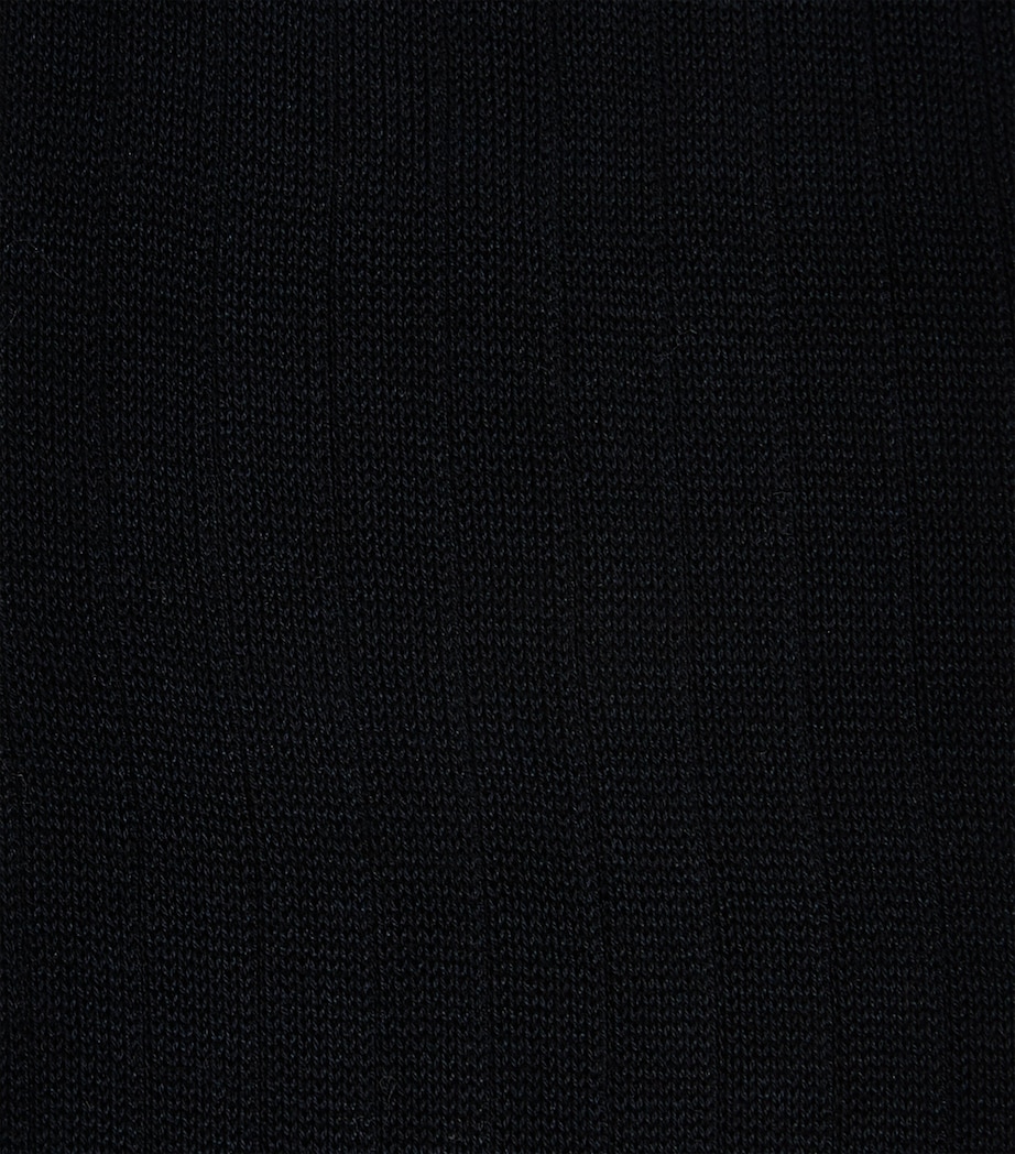 Milano Knee-High Socks 6376 - DARK NAVY Image 2