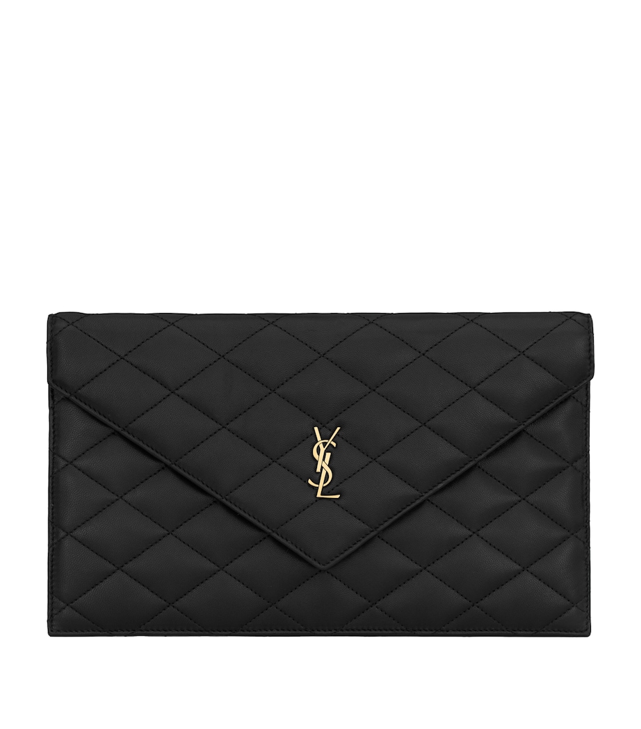 Saint Laurent Quilted Paris Pouch Image 1