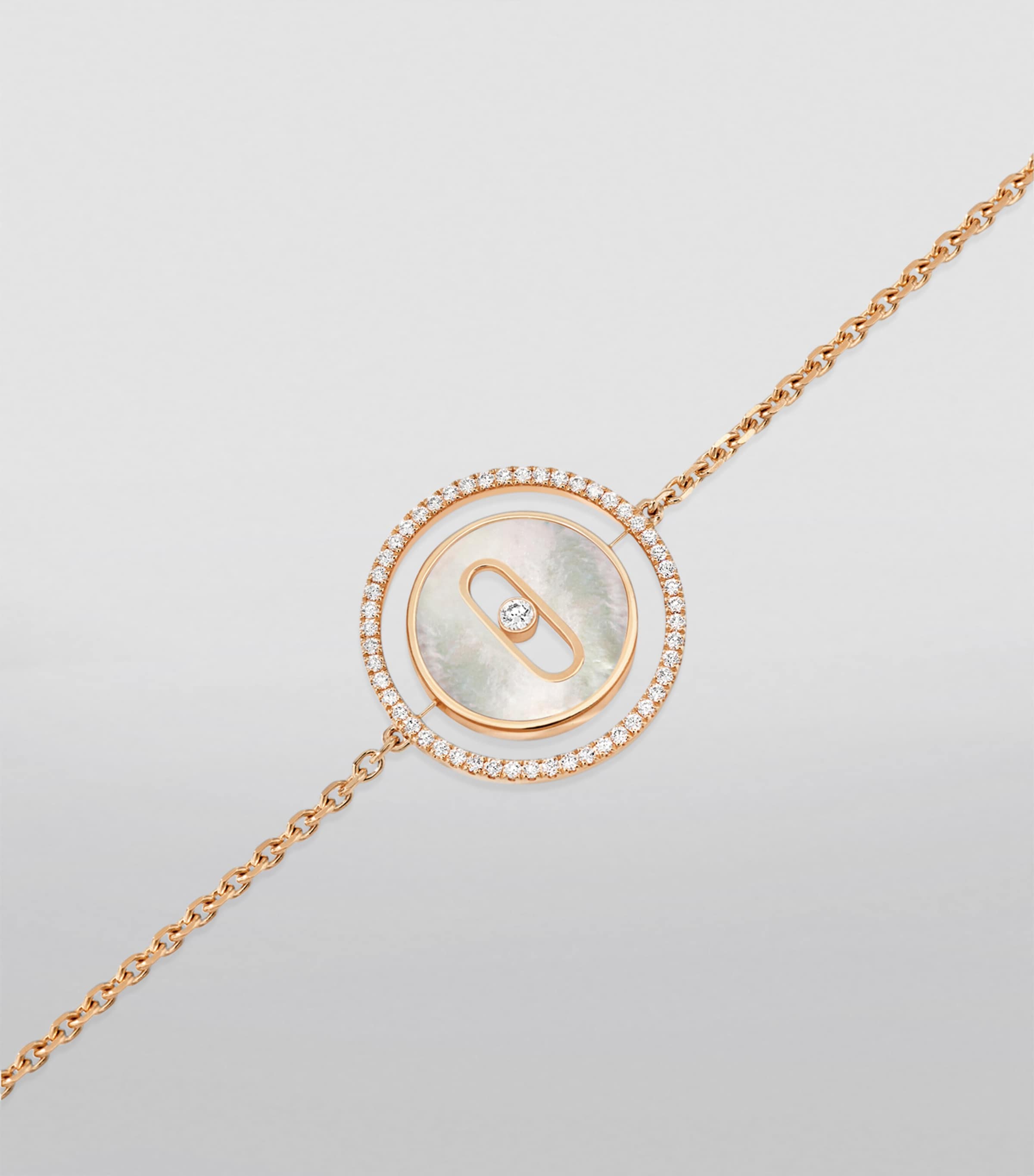 Rose Gold, Diamond and Mother-of-Pearl Lucky Move Bracelet PINK GOLD Image 2