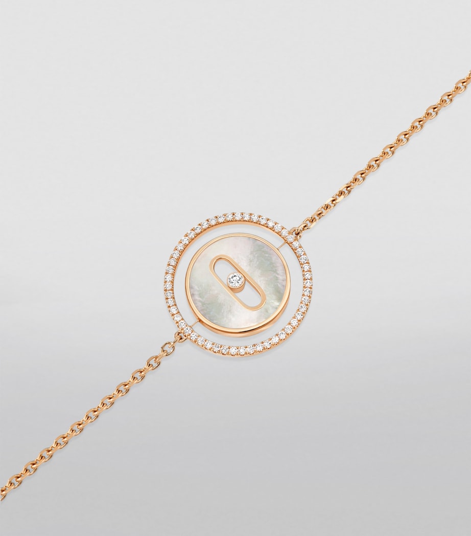 Rose Gold, Diamond and Mother-of-Pearl Lucky Move Bracelet PINK GOLD Image 2