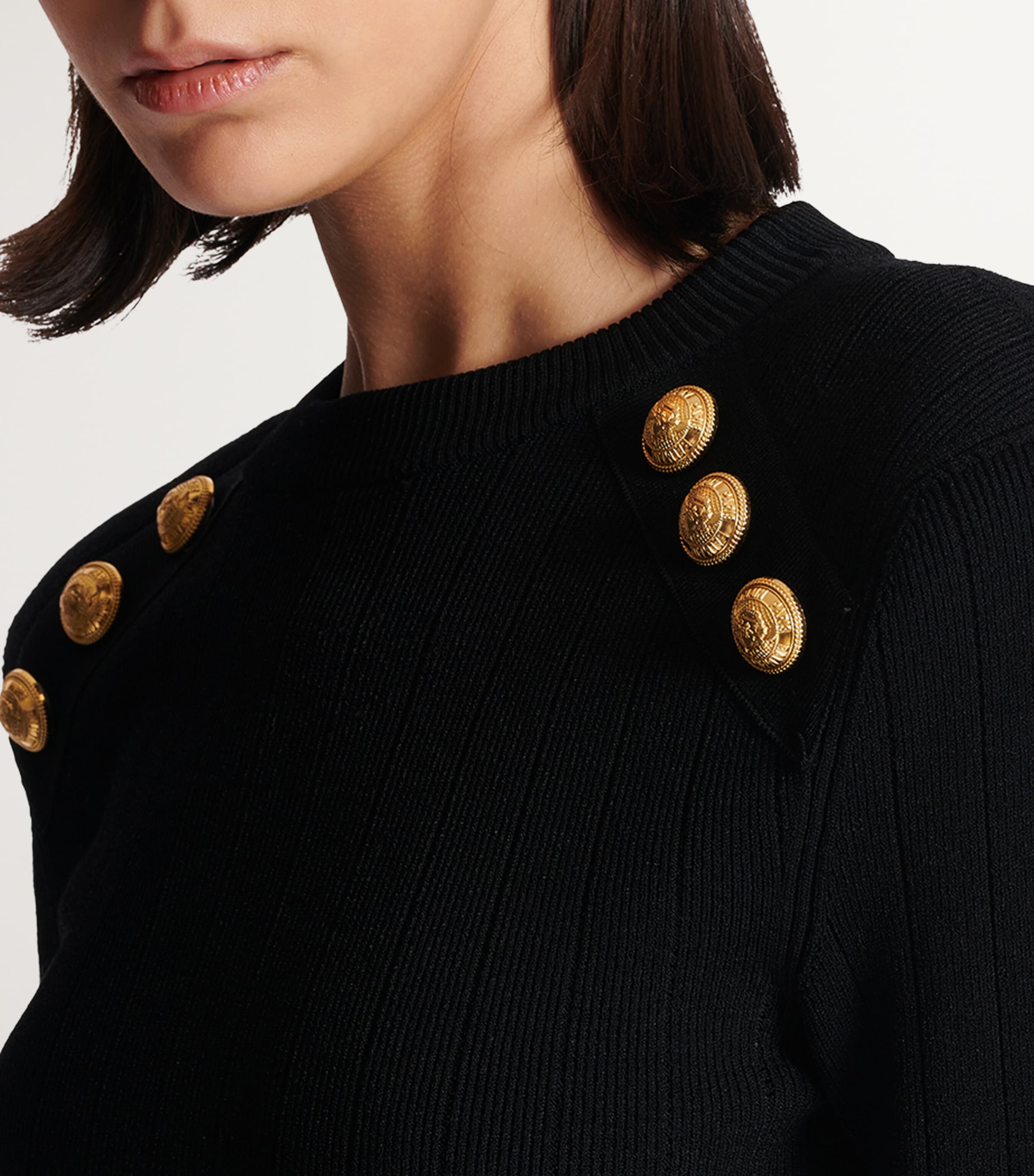 Button-Detail Sweater 0PA NOIR Image 7