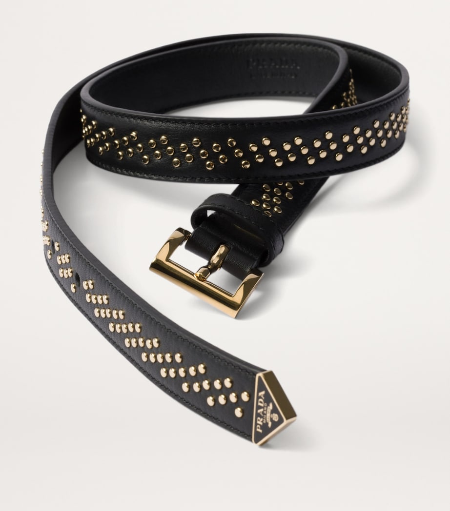 Prada Leather Studded Belt Image 2