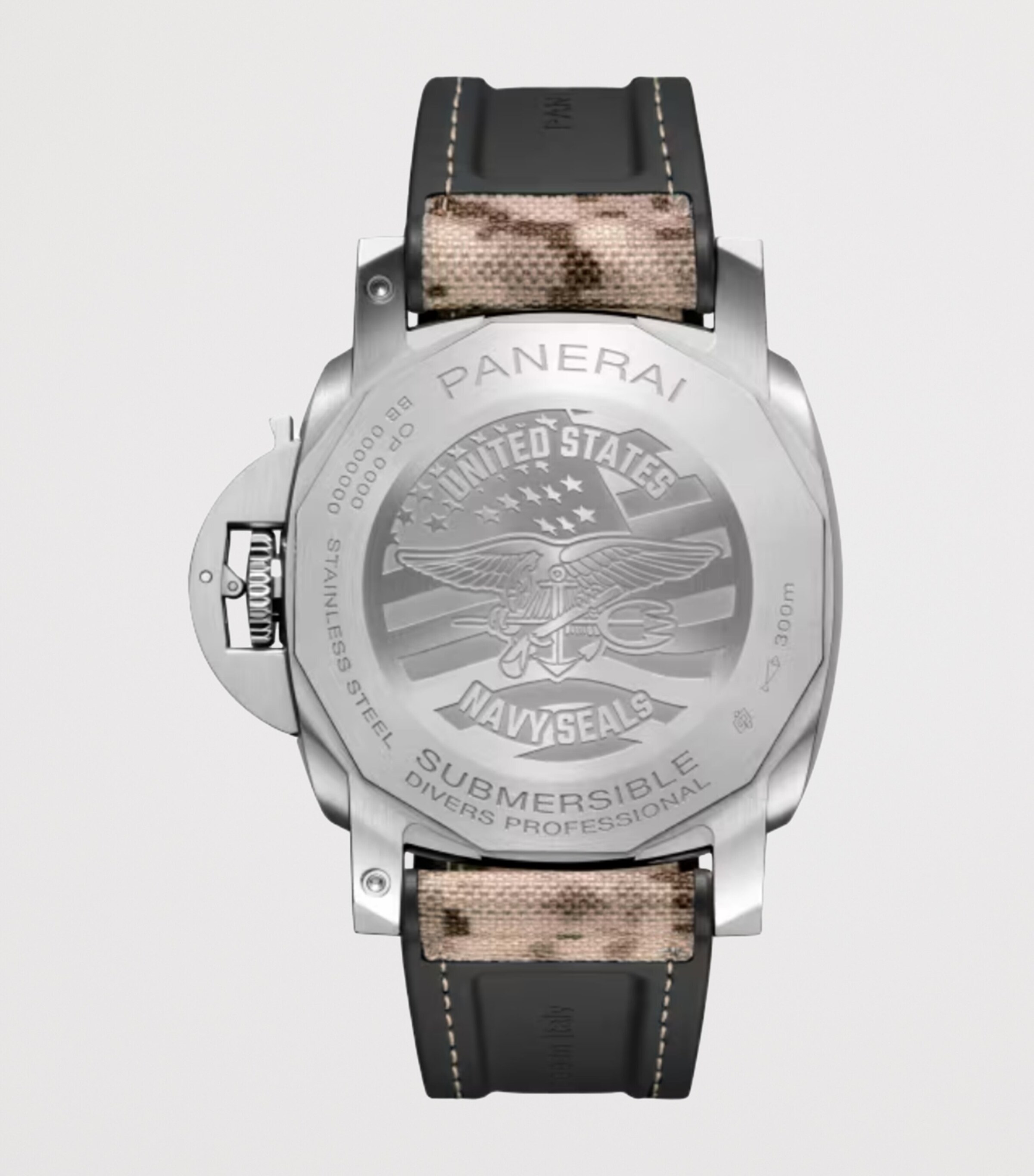 Stainless Steel Submersible Navy Seals Watch 44mm BLACK Image 2