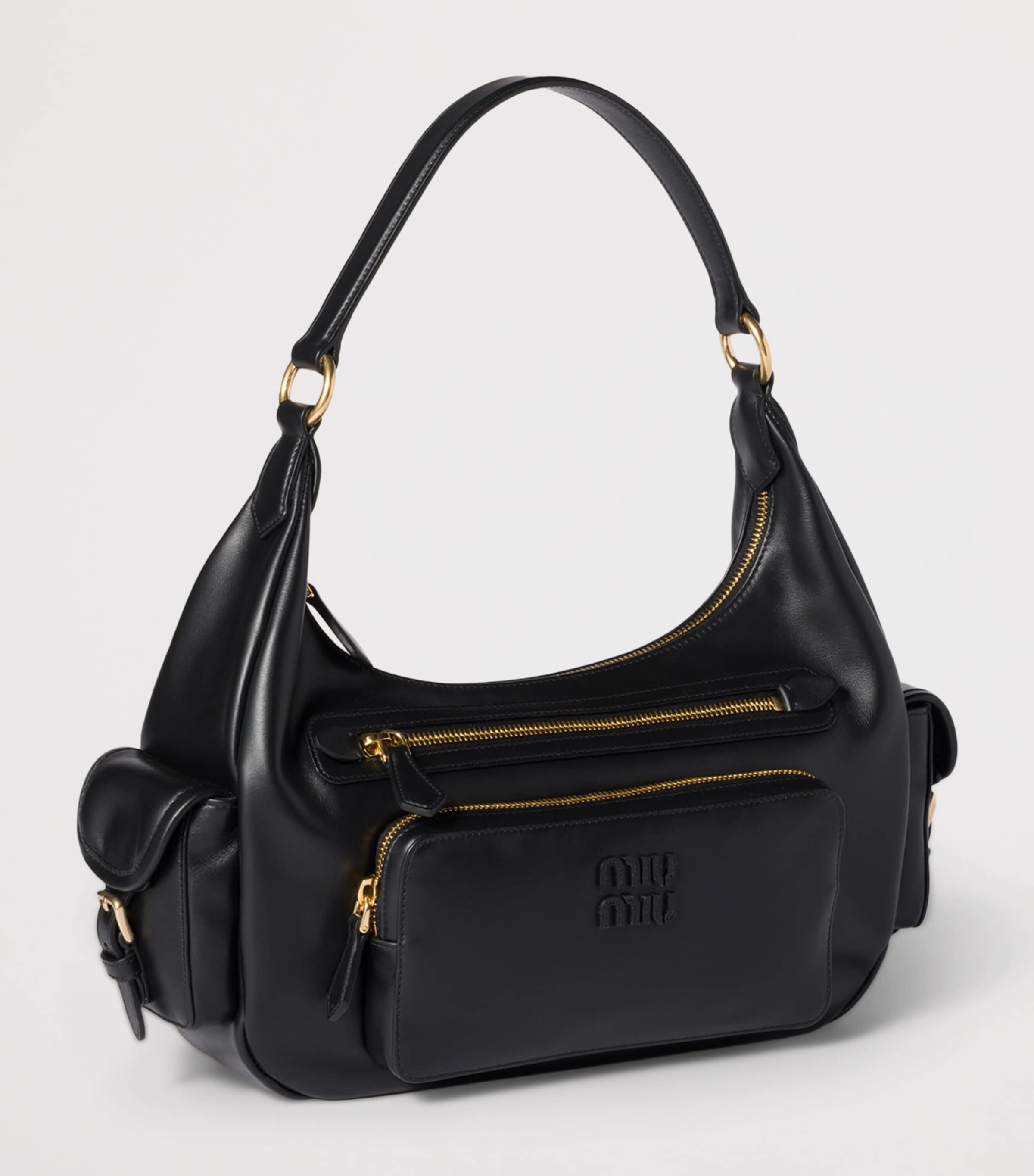 Nappa Leather Pocket Top-Handle Bag F0002 Image 2