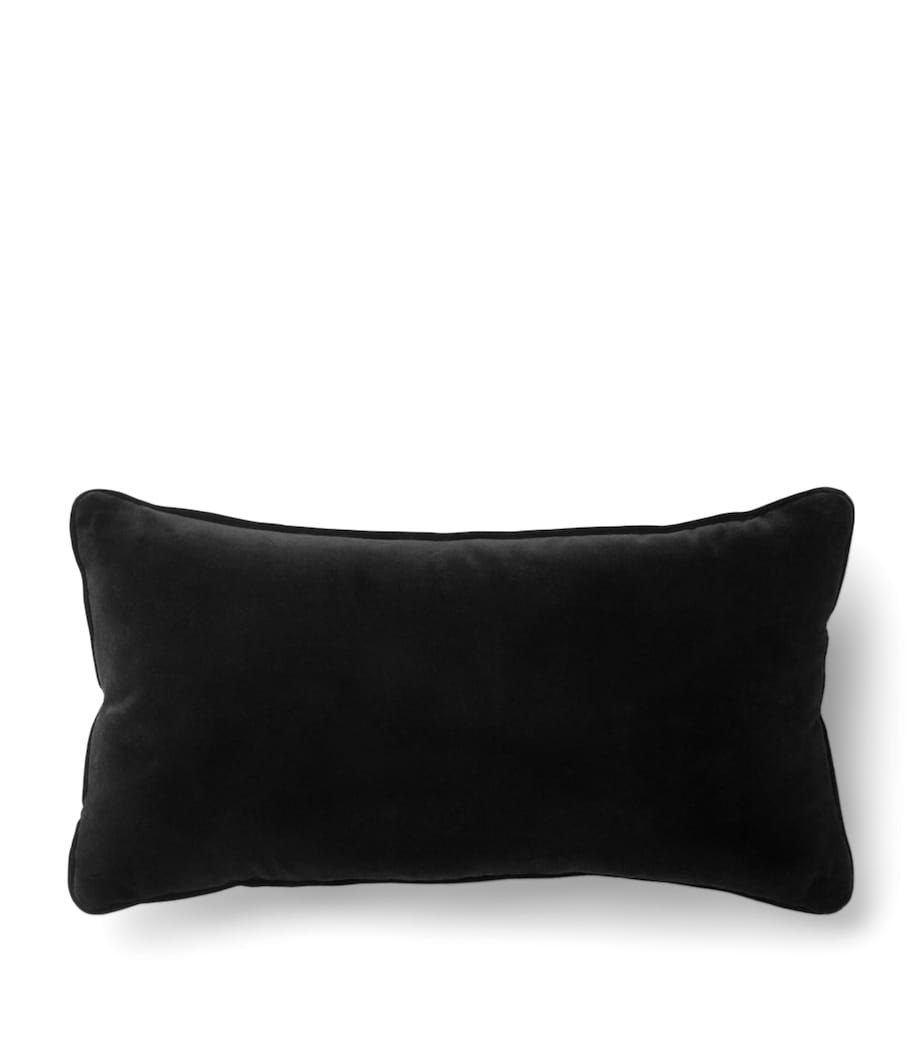 Versace Velvet Medusa '95 Cushion (25cm x 45cm) Black Image 2