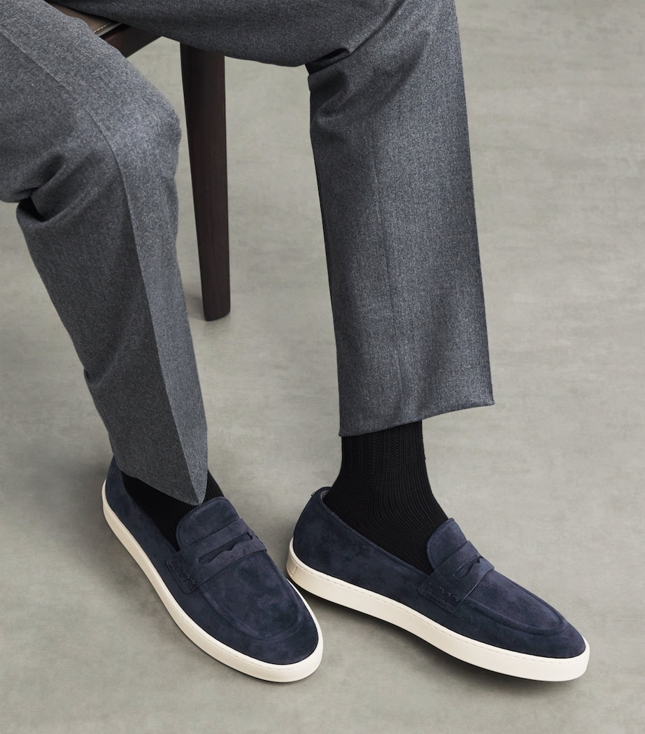 Suede Penny Loafers 300 Image 2