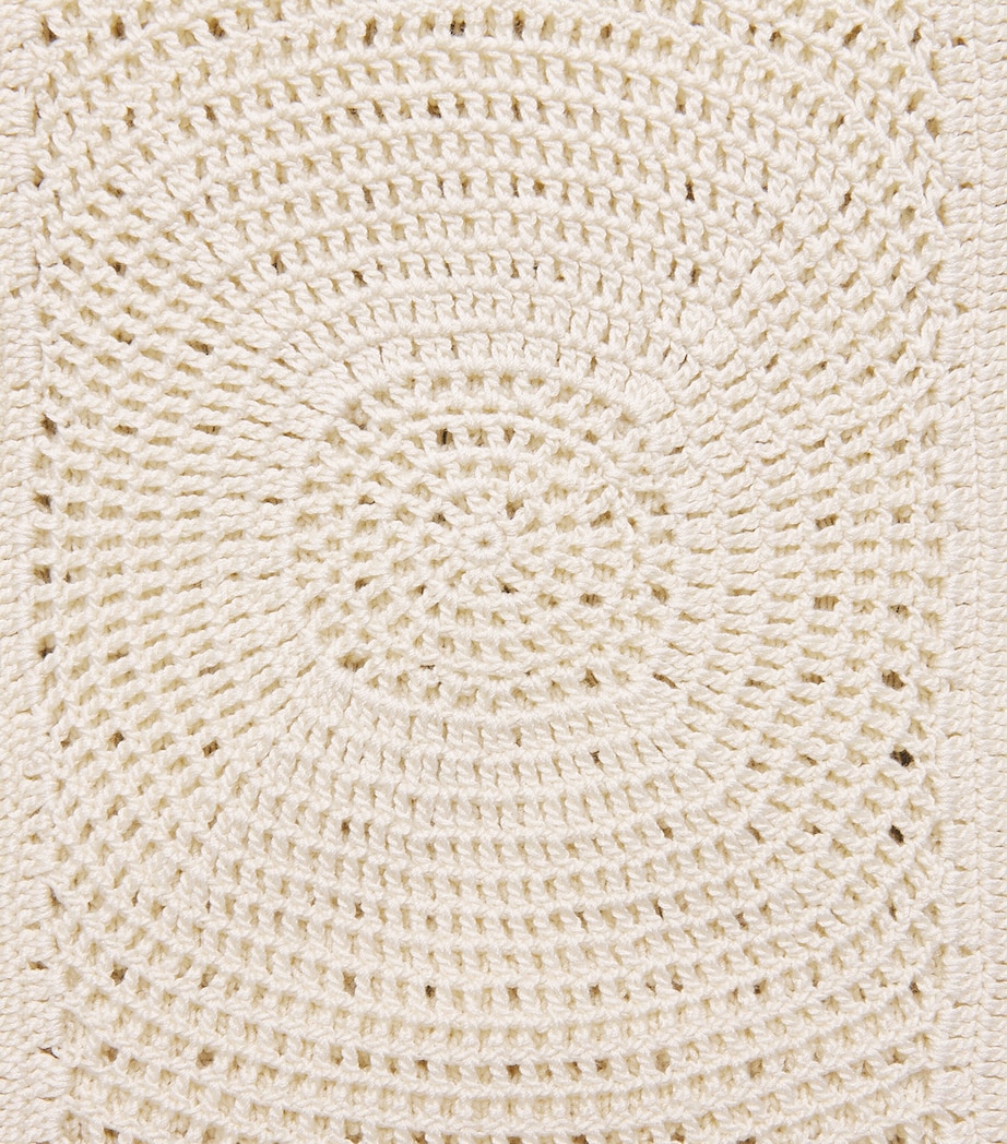Zimmermann Womens Crochet Fringe Indra Tank Top Cream Image 6