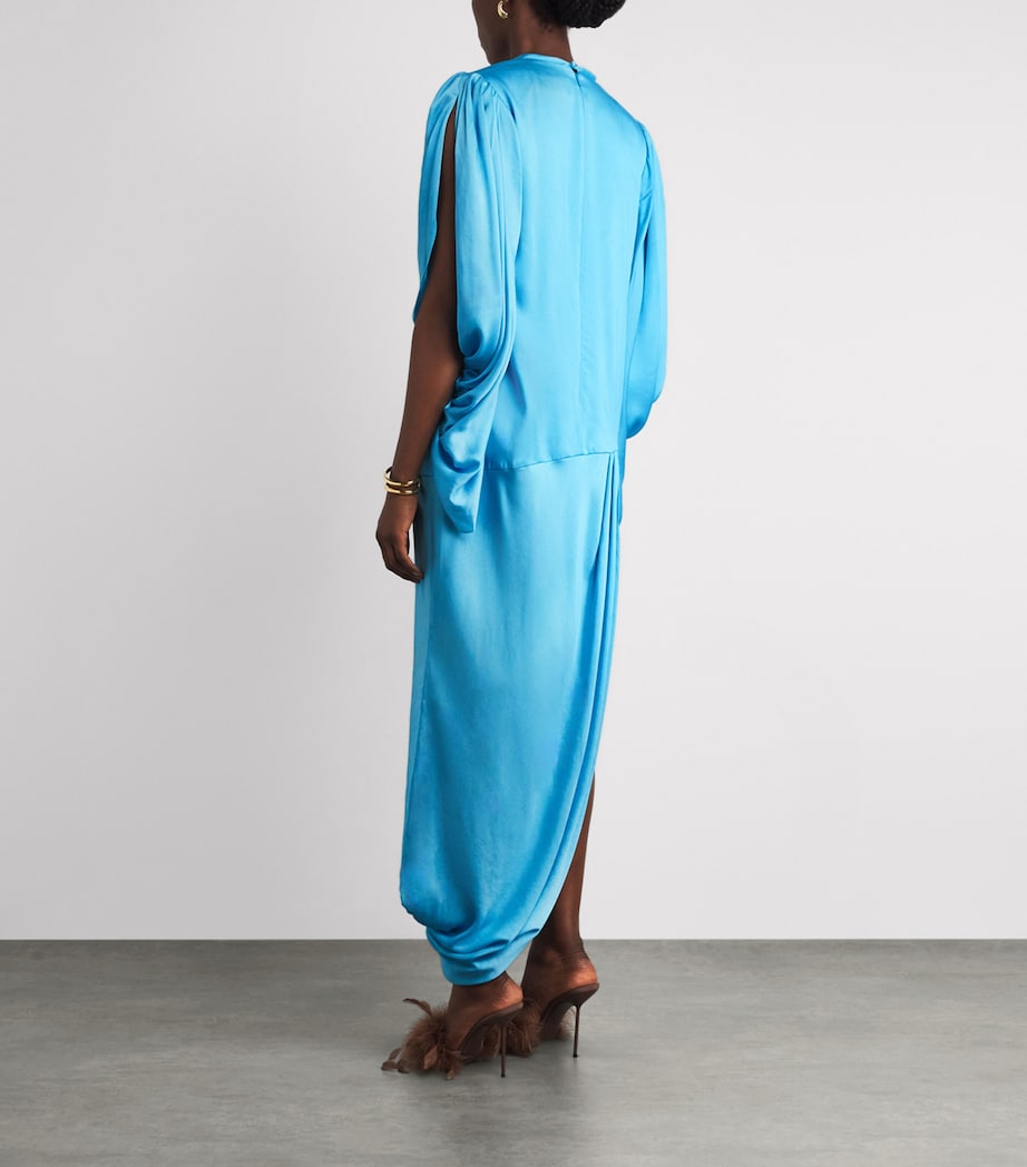 ALEMAIS Womens Silk Lenny Gown Azure Image 4