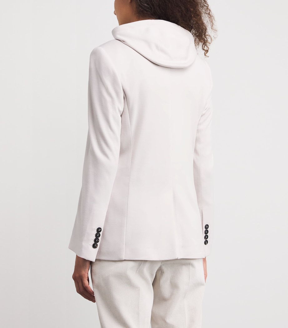 Stretch-Cotton Layered Blazer SABBIA Image 4