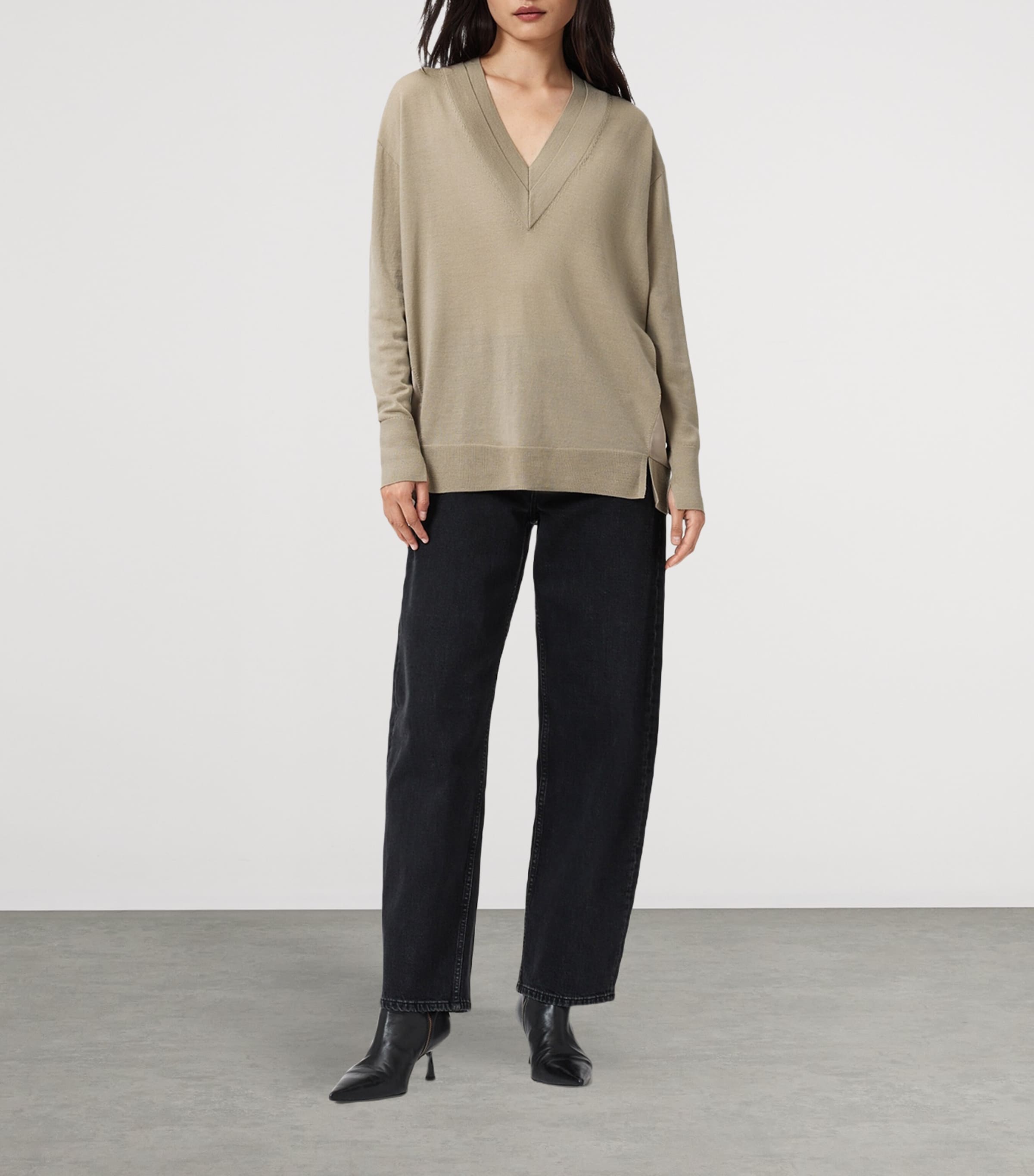 Wool Bern Sweater TAUPE GREY Image 2