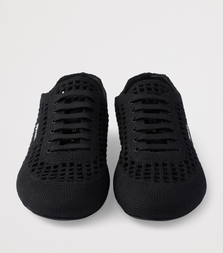 Prada Cotton Crochet Collapse Sneakers Image 5
