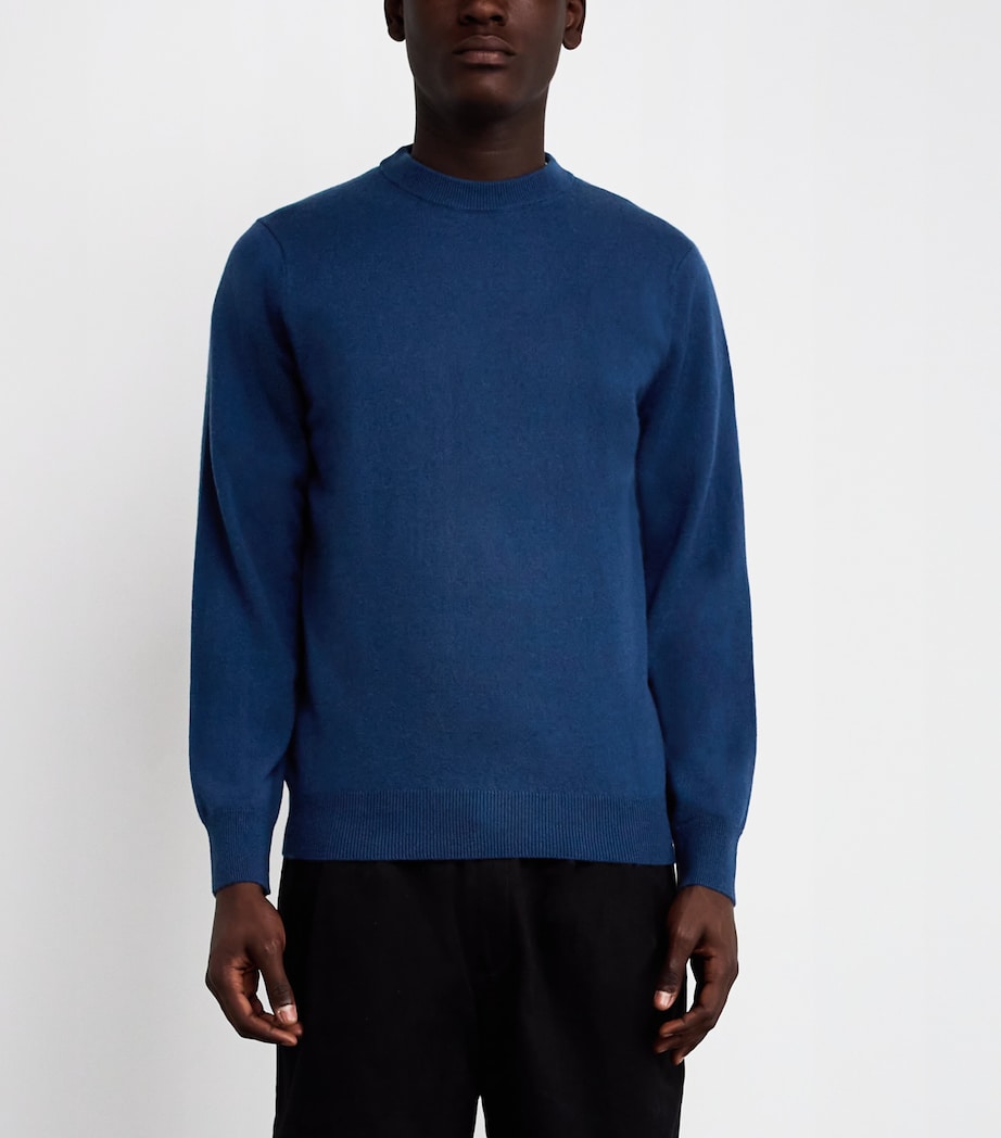 Cashmere Crew-Neck Sweater BLUE PRUSSE Image 3