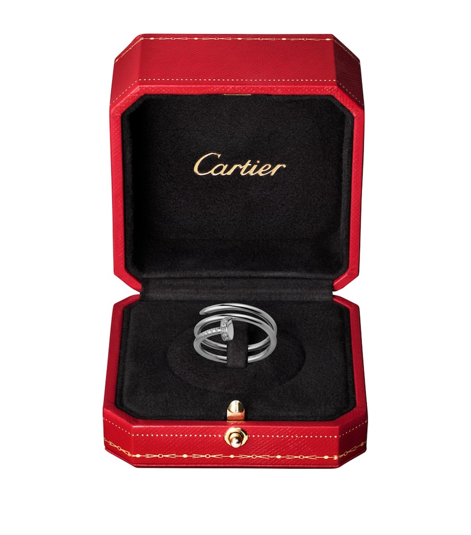 White Gold and Diamond Double Juste Un Clou Ring NO COLOUR Image 2