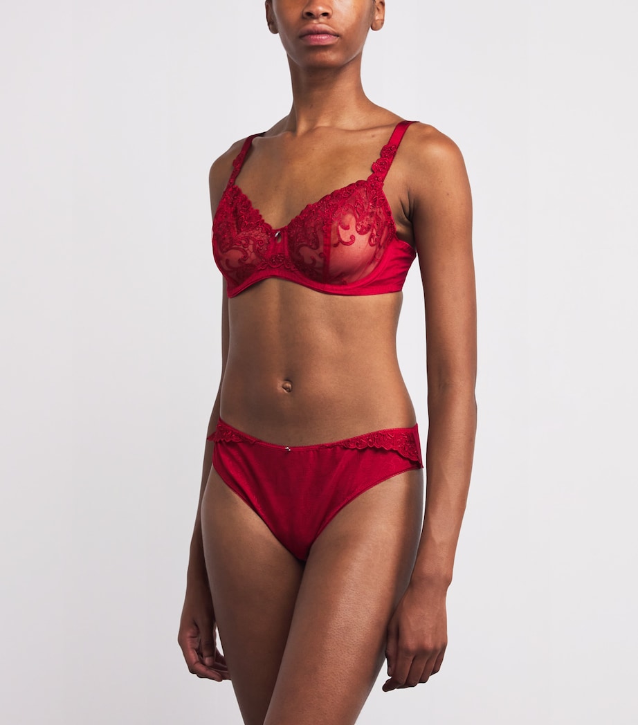 Fantasie Womens Portia Brazilian Briefs Red Red Image 2