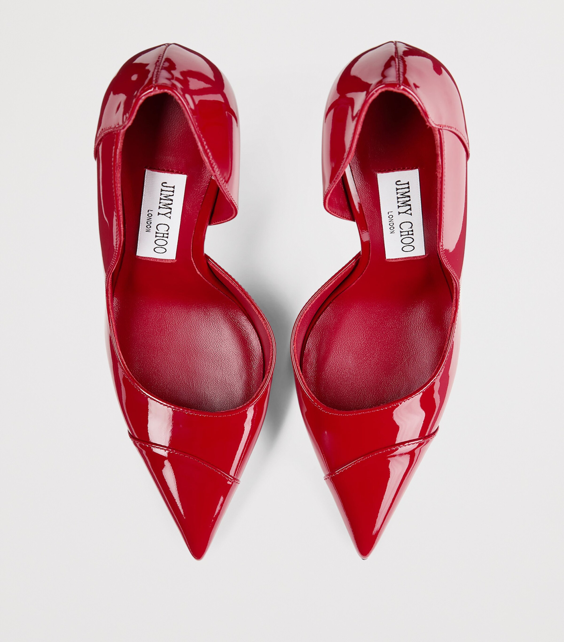 Jimmy Choo Brigitte 100 Patent Leather Pumps Ruby Red Image 4