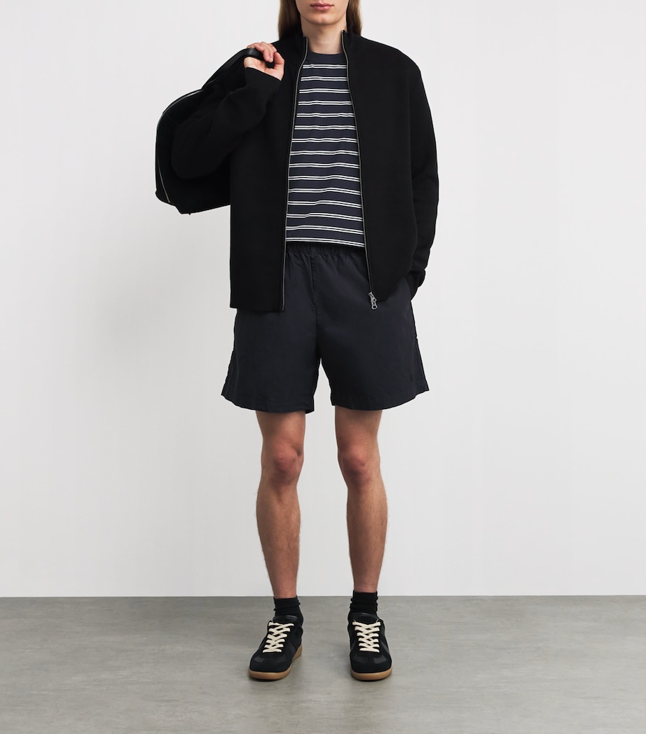 Cotton Stripe T-Shirt DARK NAVY Image 2