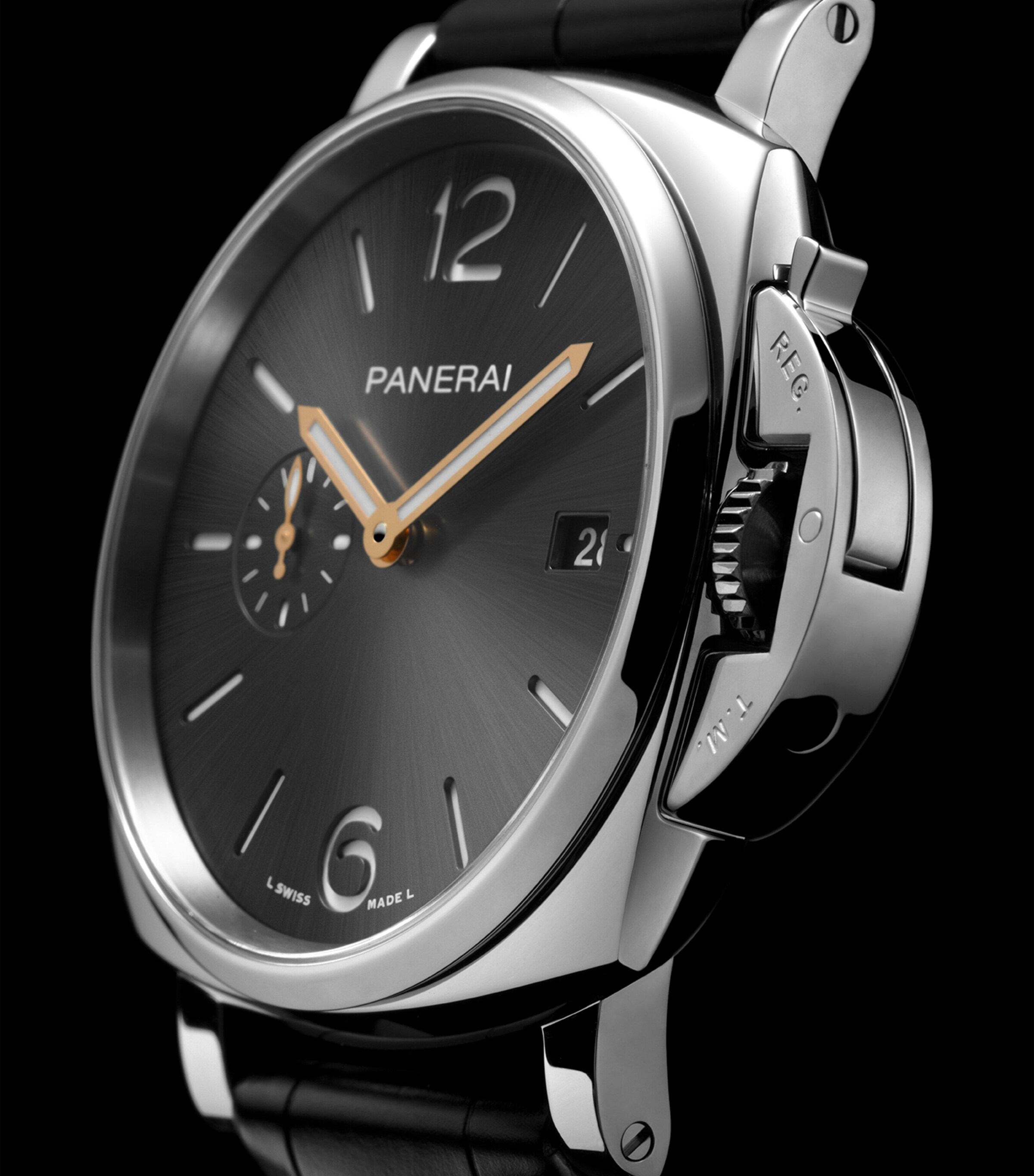 Panerai Stainless Steel Luminor Due Watch 42mm Grey Image 3