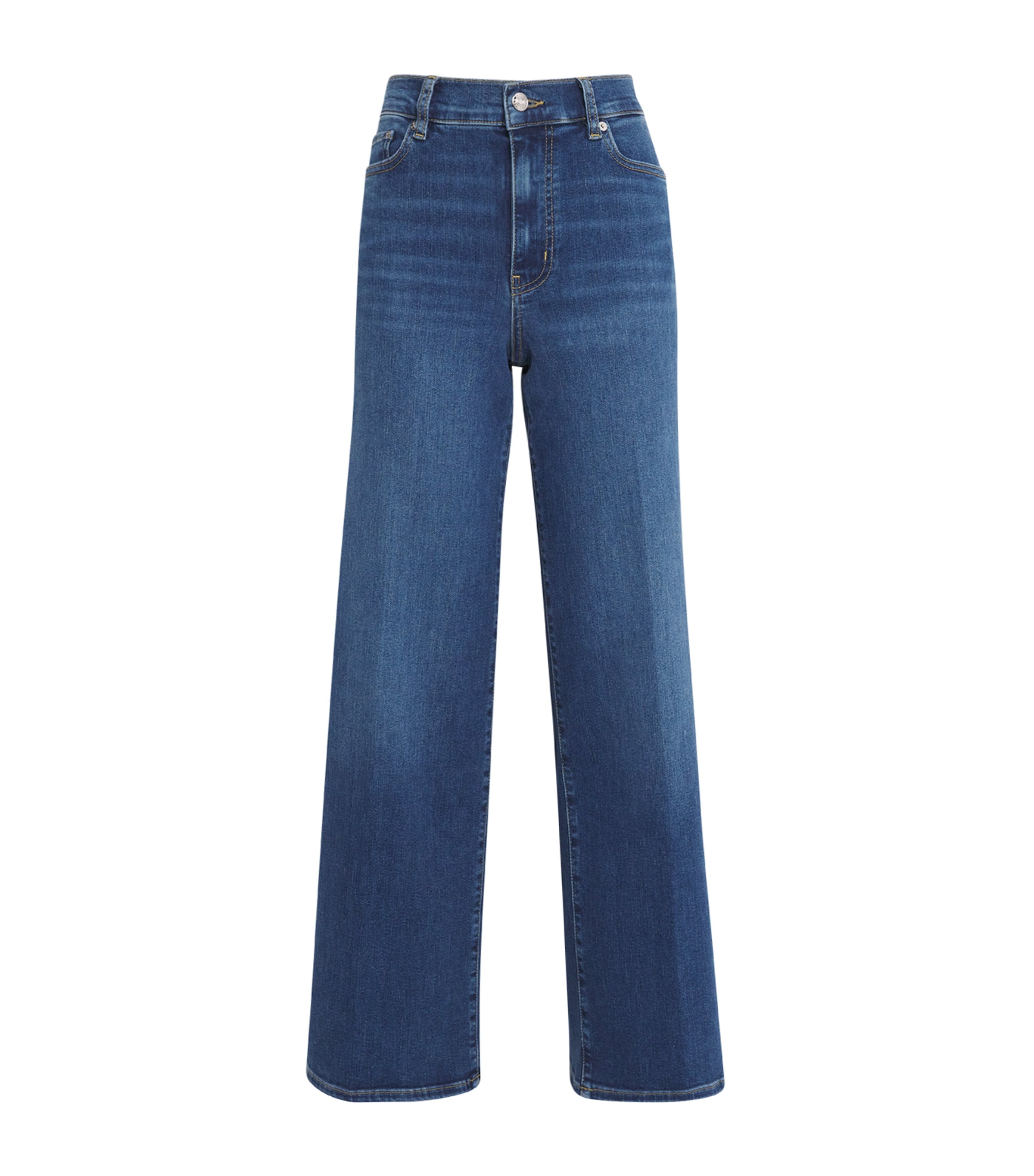 Frame Le Slim Palazzo Wide-leg Jeans In Blue