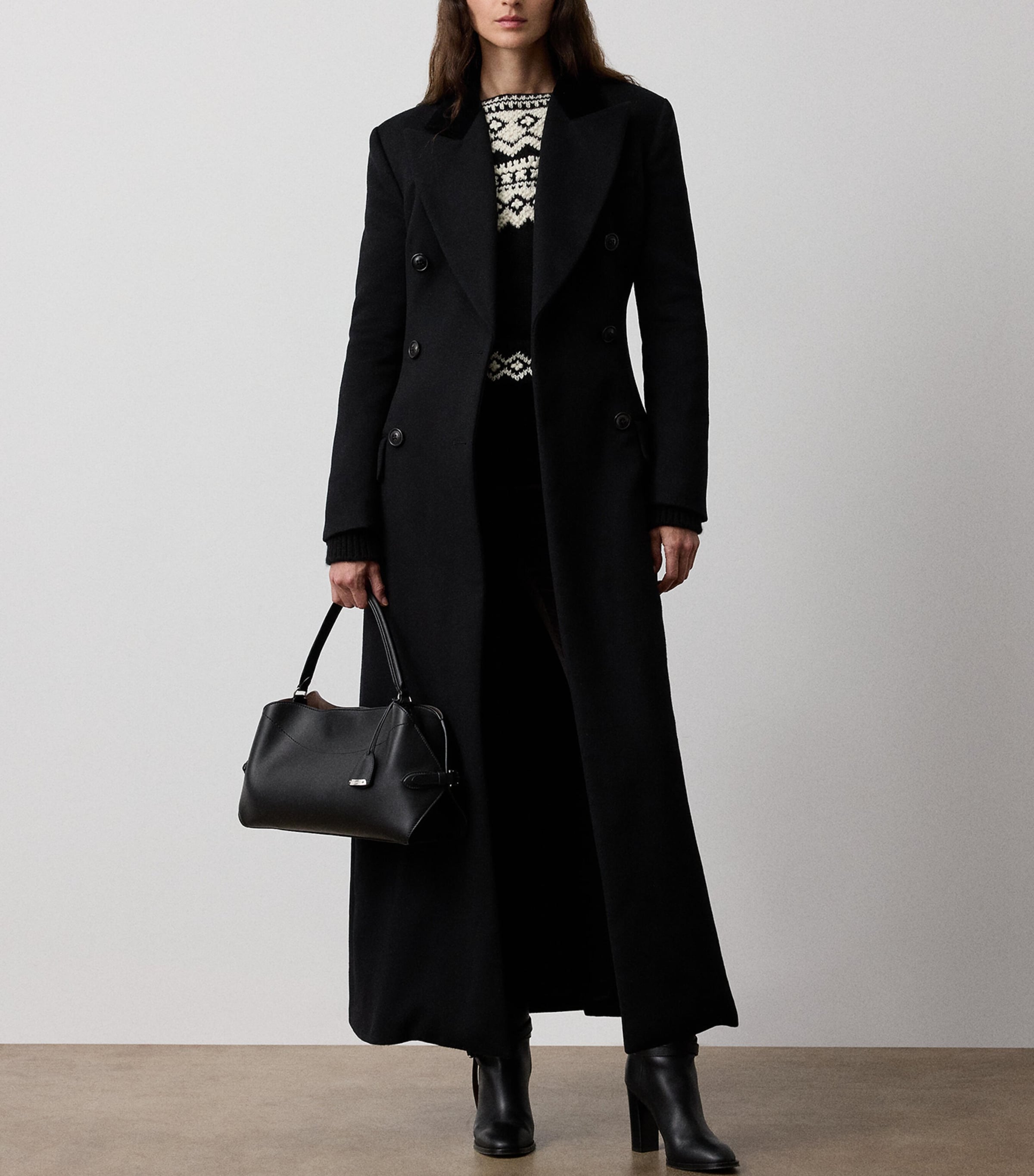 Wool-Cashmere Anthony Coat BLACK Image 6