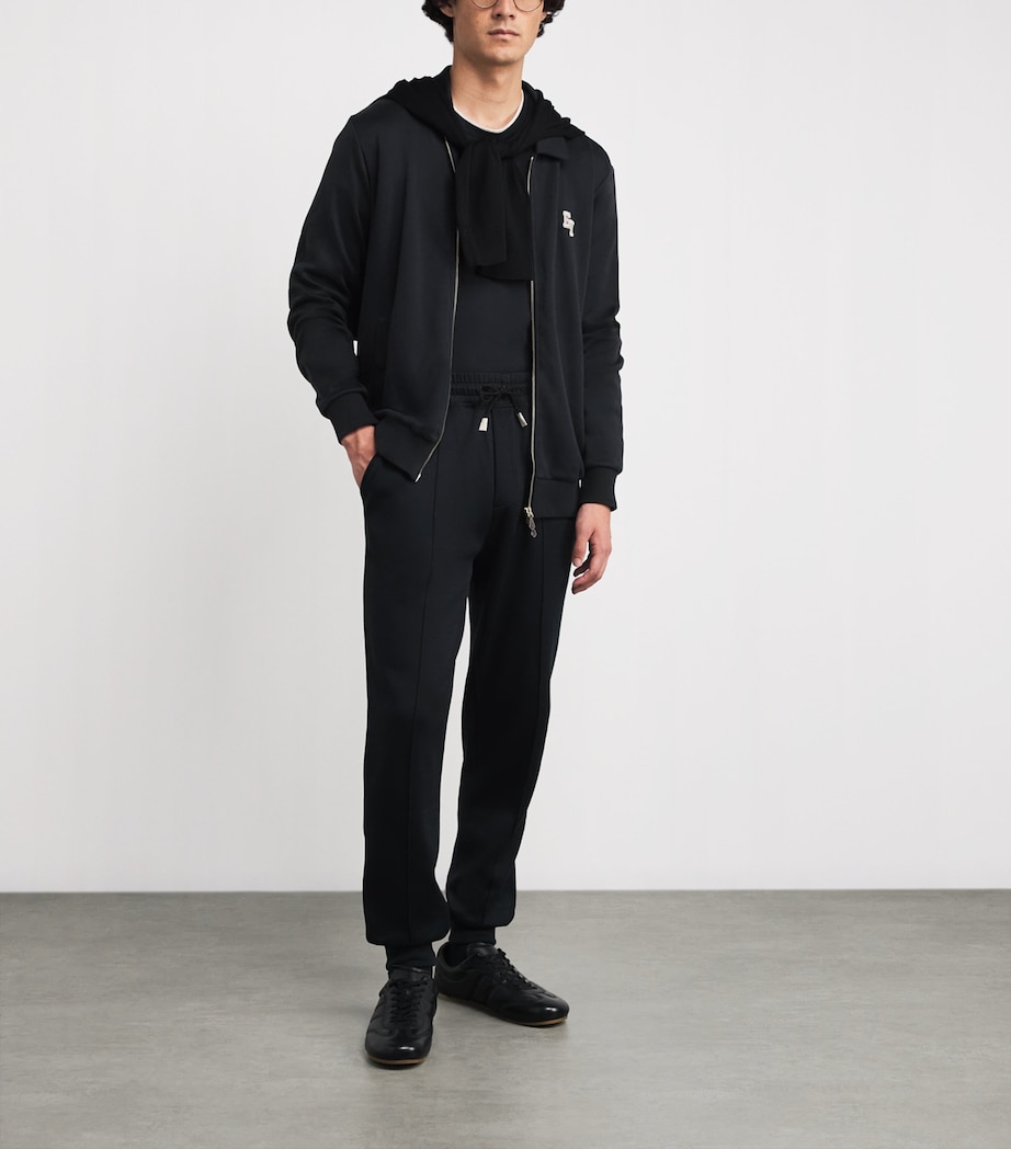 Cotton-Blend Logo Track Jacket NERO Image 2