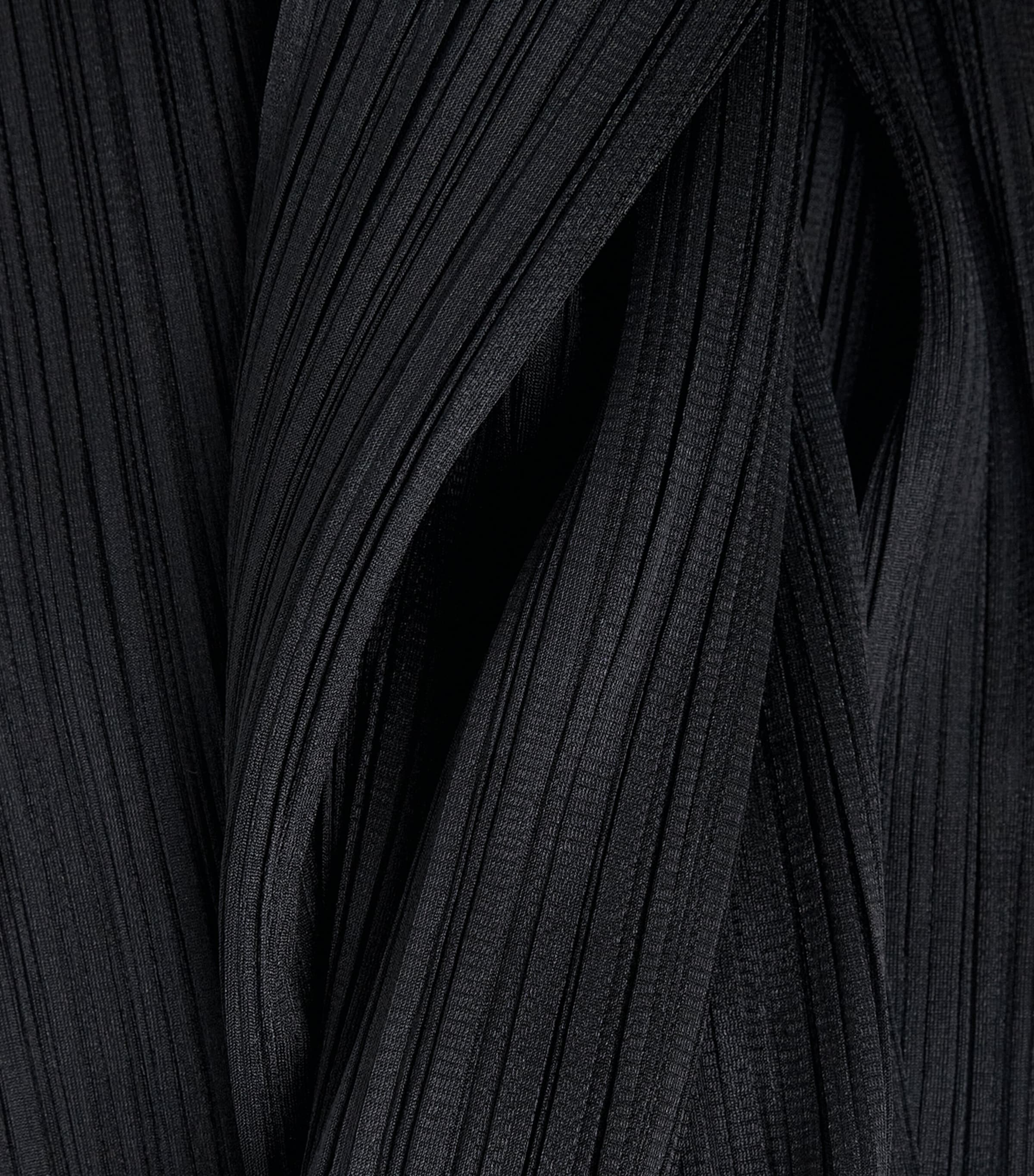 Pleats Please Issey Miyake Womens Swing Solid Midi Tunic Dress Black Image 6