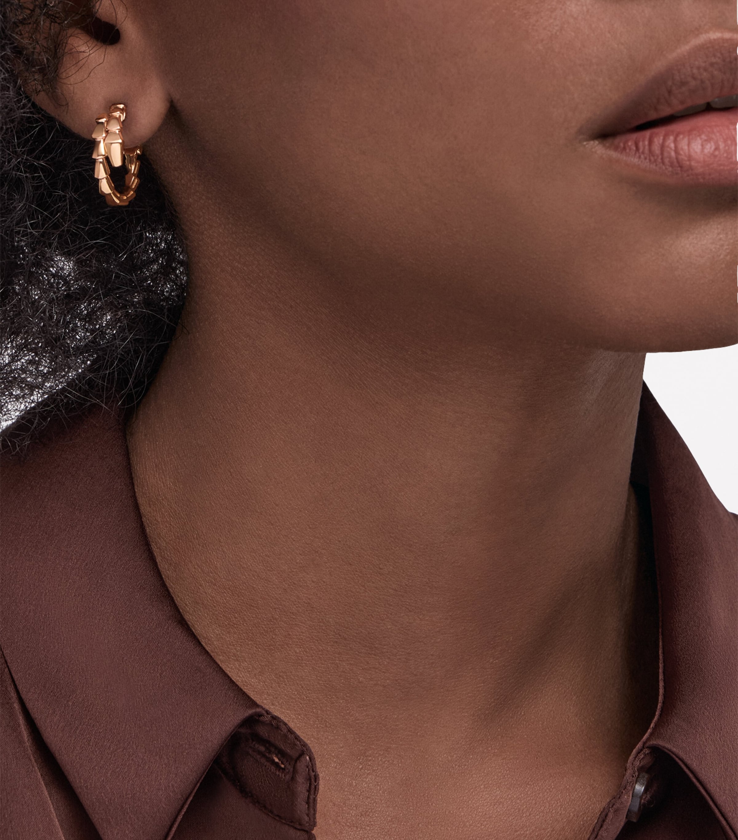 Rose Gold Serpenti Viper Earrings PINK GOLD Image 5